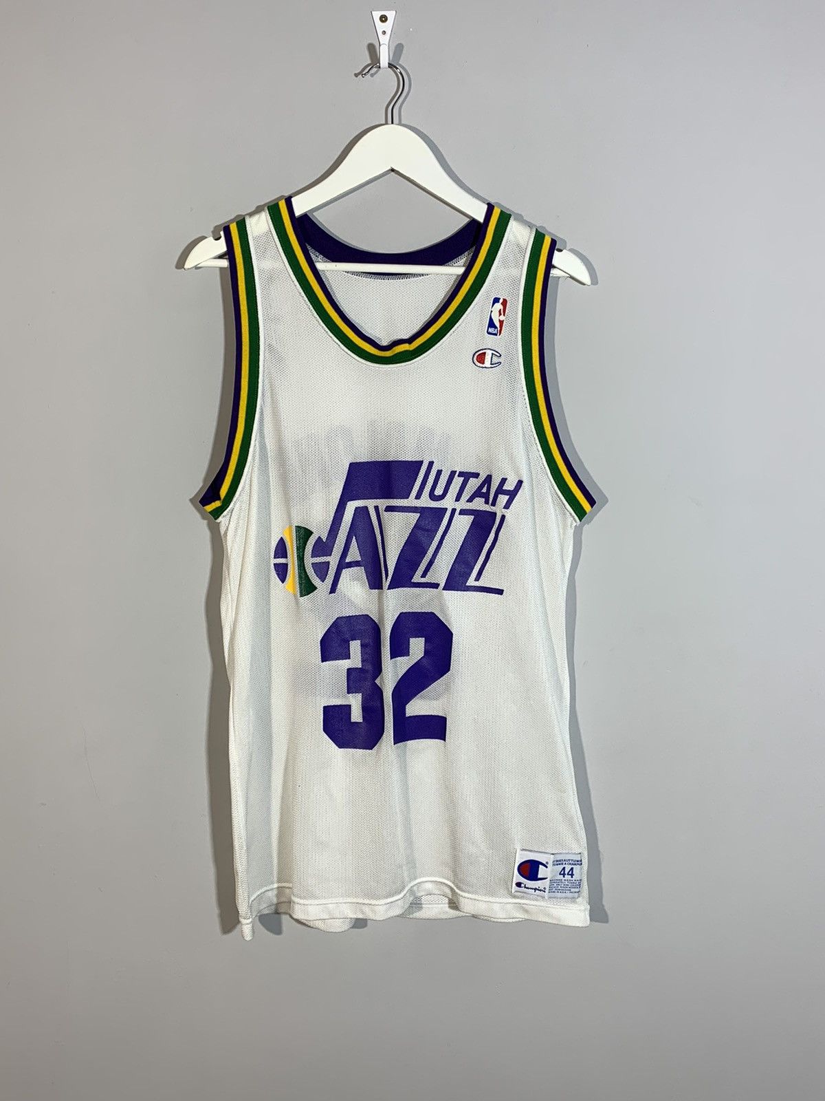 Champion × NBA × Vintage #32 K.Malone Jazz Utah Champion Vintage NBA Jersey Size US L / EU 52-54 / 3 - 1 Thumbnail