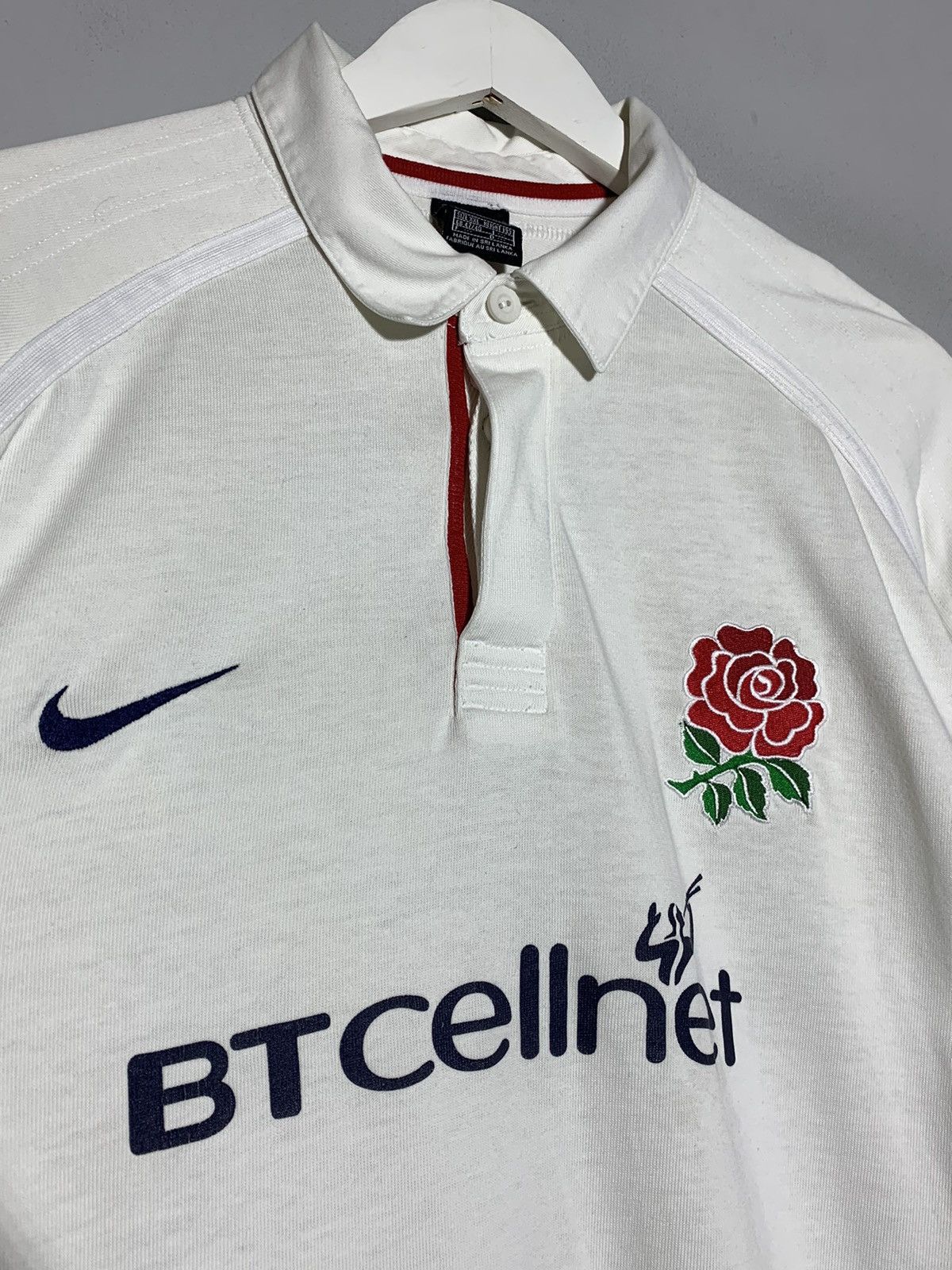 Nike × Vintage England Nike Vintage Y2k Streetwear Hype Rugby Jersey Size US XL / EU 56 / 4 - 6 Thumbnail