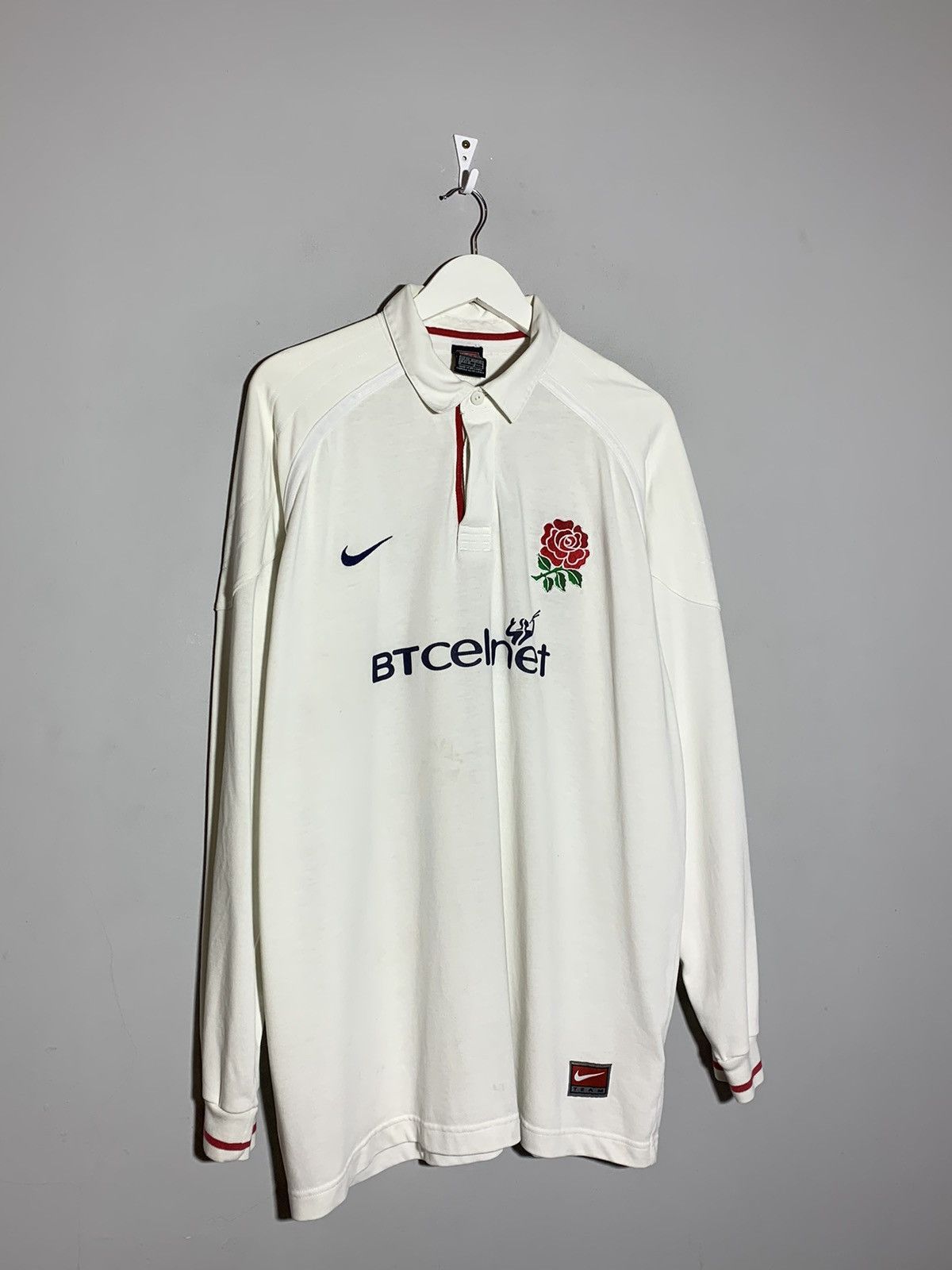 Nike × Vintage England Nike Vintage Y2k Streetwear Hype Rugby Jersey Size US XL / EU 56 / 4 - 2 Thumbnail