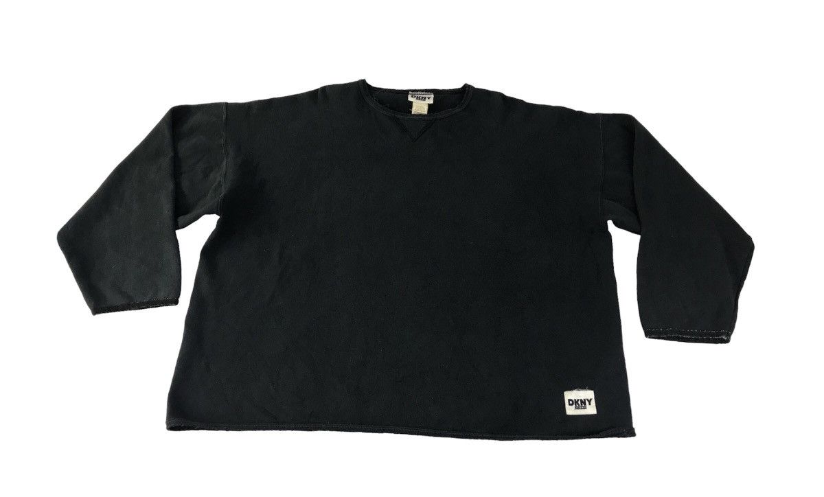 DKNY × Vintage DKNY USA Jeans Baggy Sweatshirt Crew Neck Size US L / EU 52-54 / 3 - 1 Thumbnail