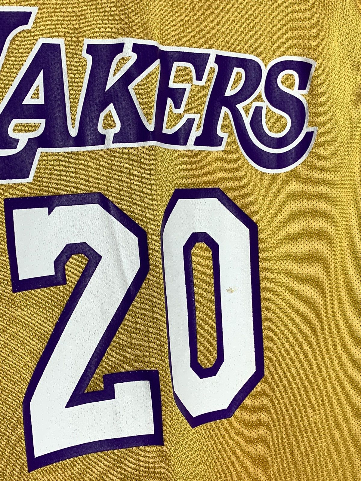 NBA × Reebok #20 Payton L.A Lakers Reebok Y2k Streetwear NBA Jersey Size US L / EU 52-54 / 3 - 4 Thumbnail