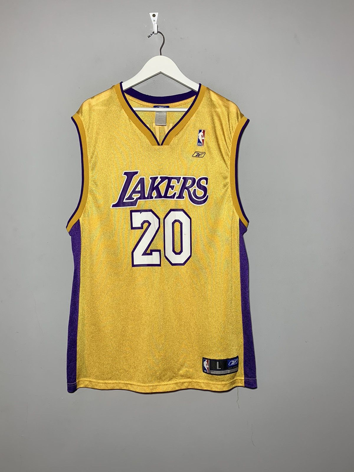 NBA × Reebok #20 Payton L.A Lakers Reebok Y2k Streetwear NBA Jersey Size US L / EU 52-54 / 3 - 1 Thumbnail