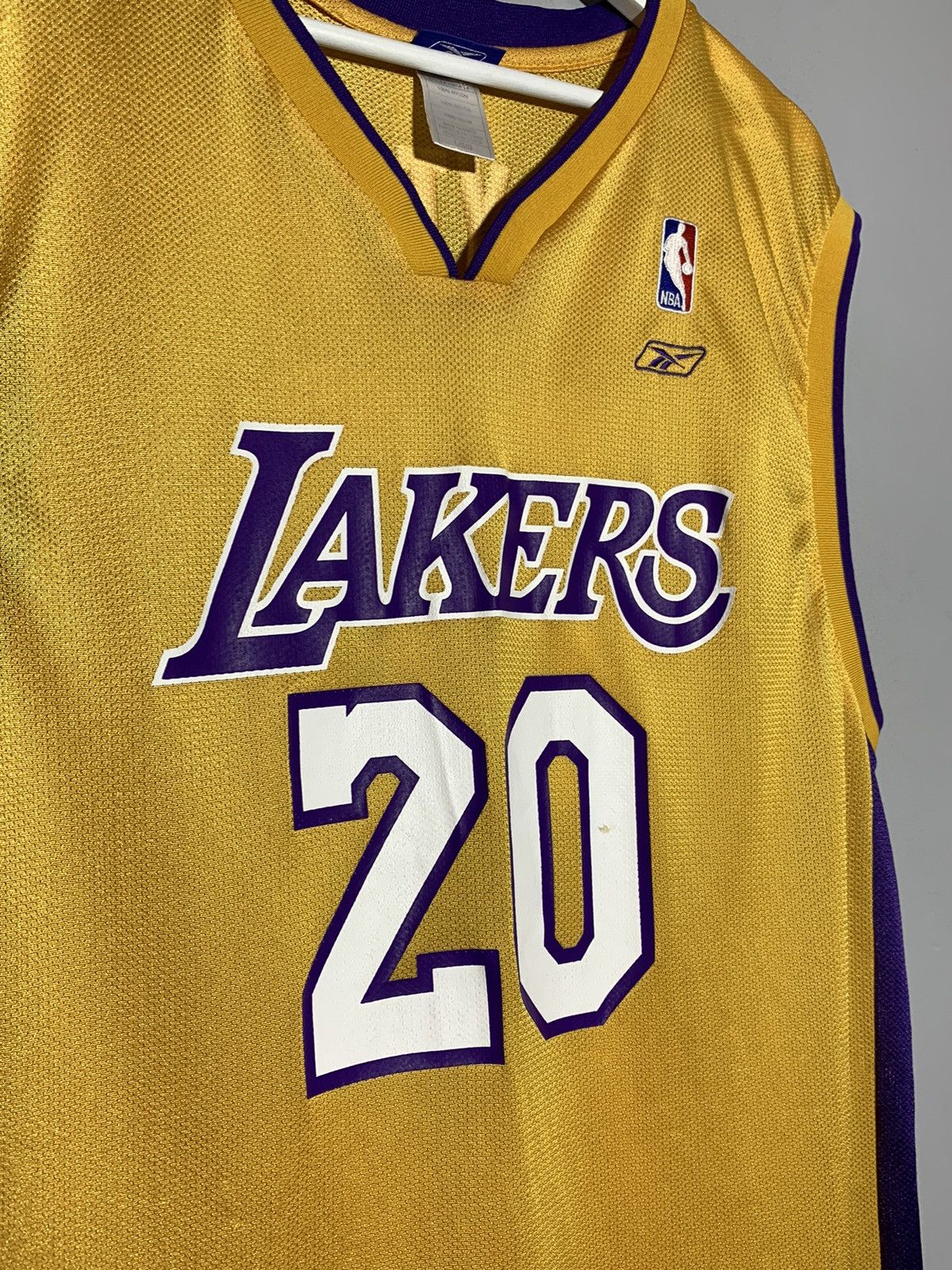 NBA × Reebok #20 Payton L.A Lakers Reebok Y2k Streetwear NBA Jersey Size US L / EU 52-54 / 3 - 3 Thumbnail