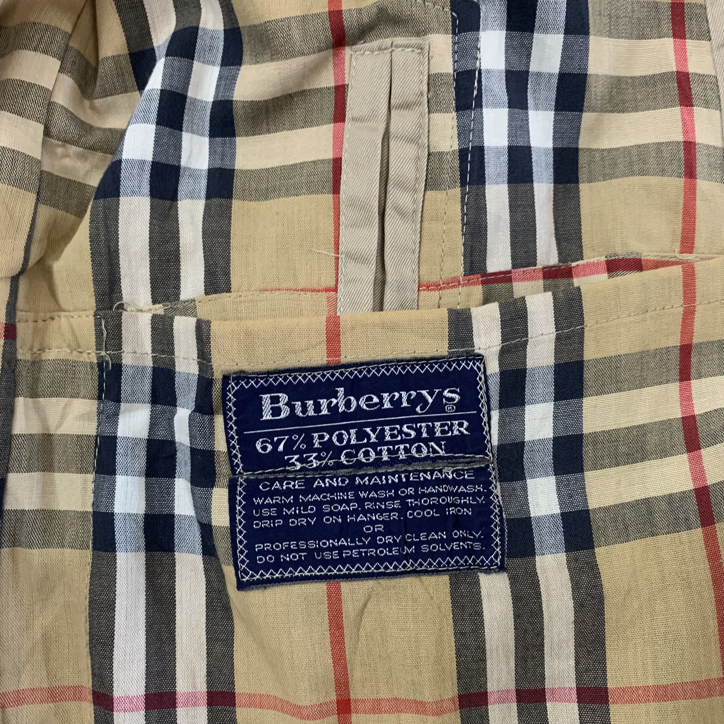 Burberry Vintage Burberrys Nova Check Inside Trench Coat Size US M / EU 48-50 / 2 - 7 Thumbnail
