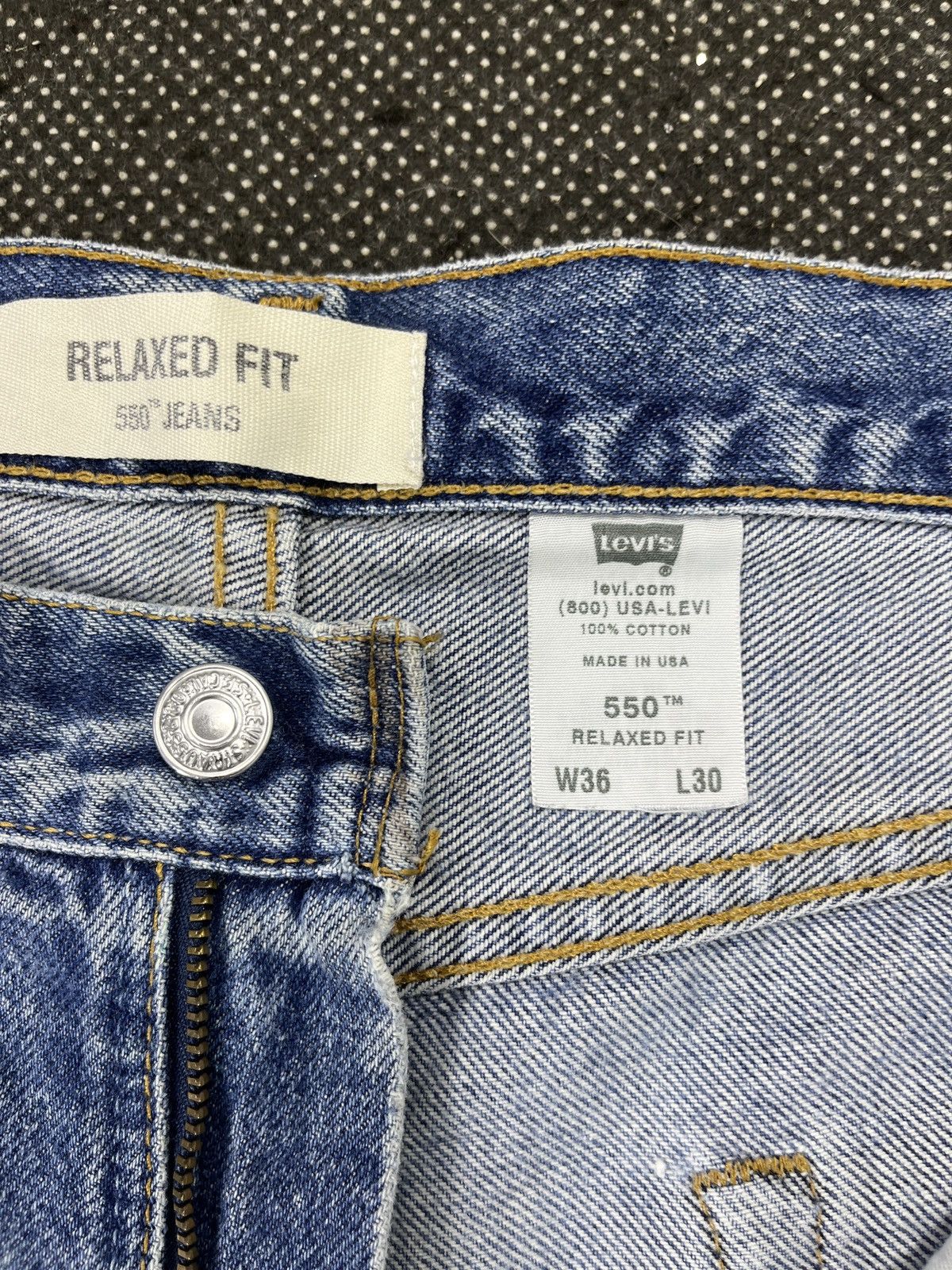 Levi's Vintage Levis 550 Stone Wash Jeans - J458 Size US 37 - 7 Thumbnail