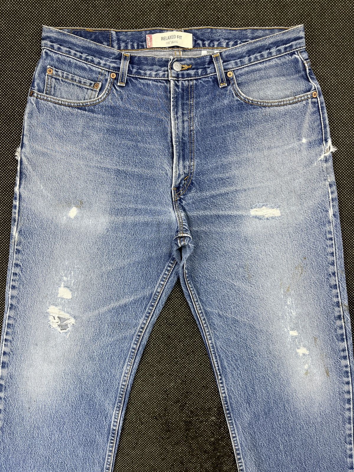 Levi's Vintage Levis 550 Stone Wash Jeans - J458 Size US 37 - 3 Thumbnail