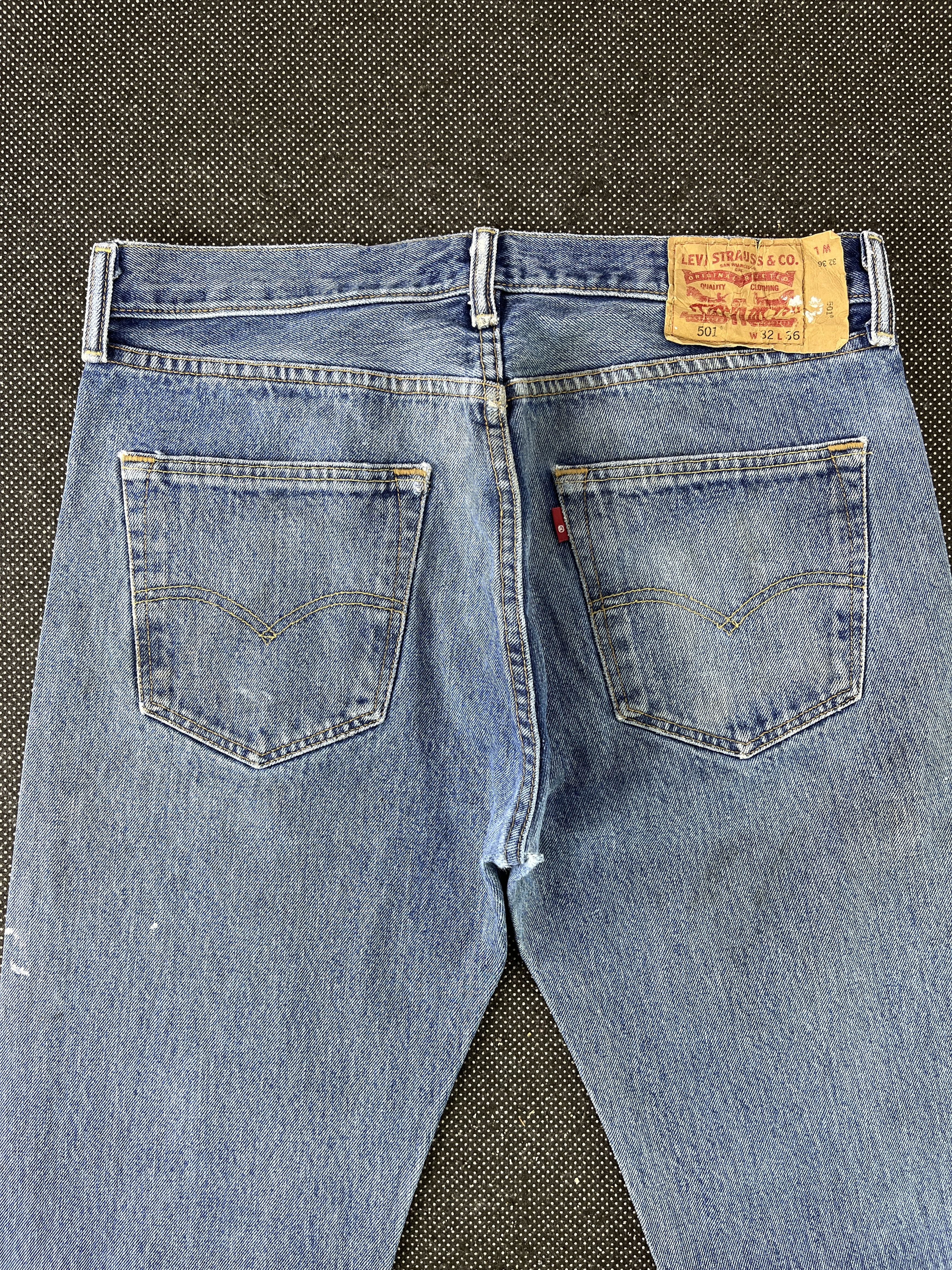 Levi's Vintage Levis 501 Painted Ripped Jeans - J285 Size US 34 / EU 50 - 4 Thumbnail