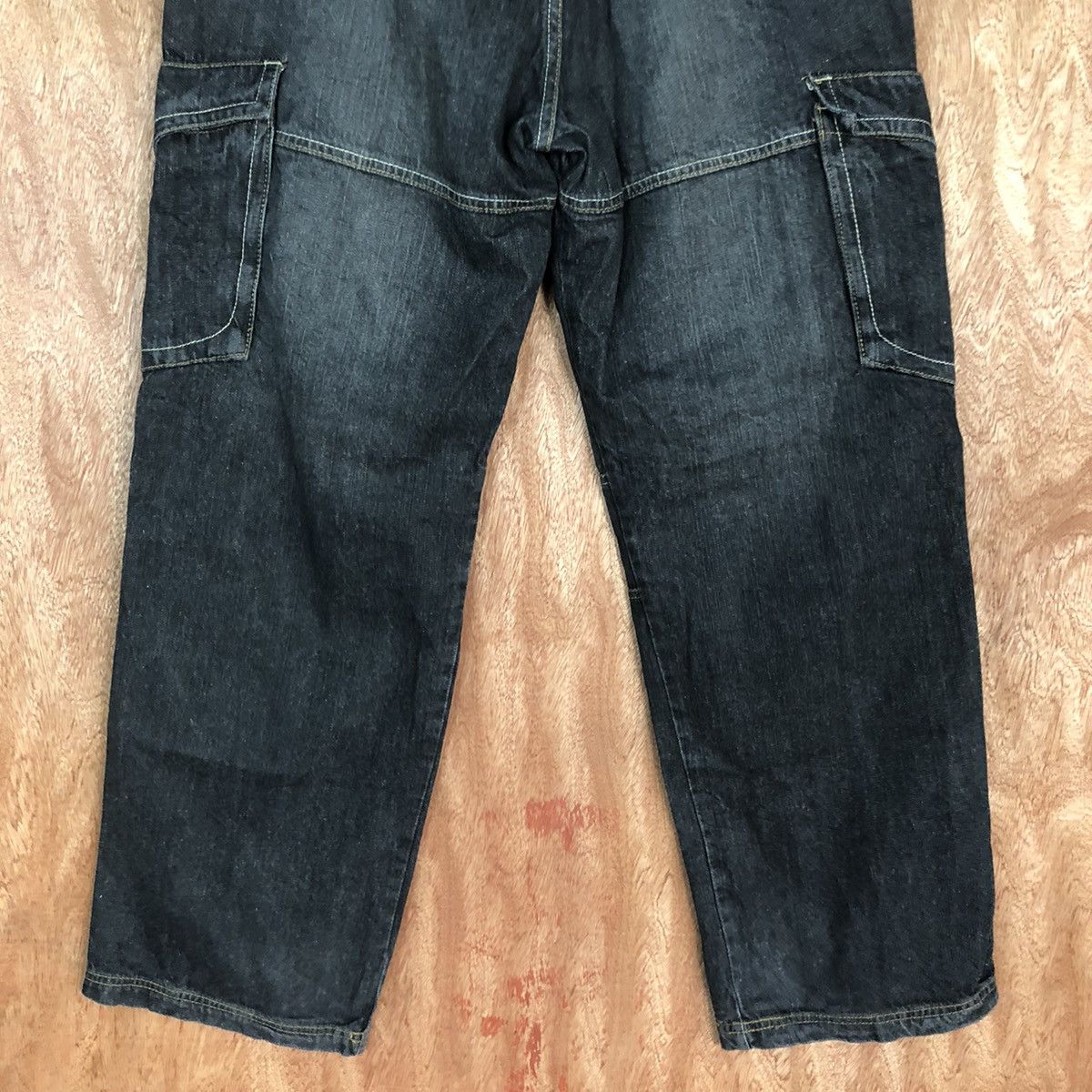 Japanese Brand Piko Black Multipocket Denim cargo Pants #2627DL Size US 32 / EU 48 - 13 Thumbnail