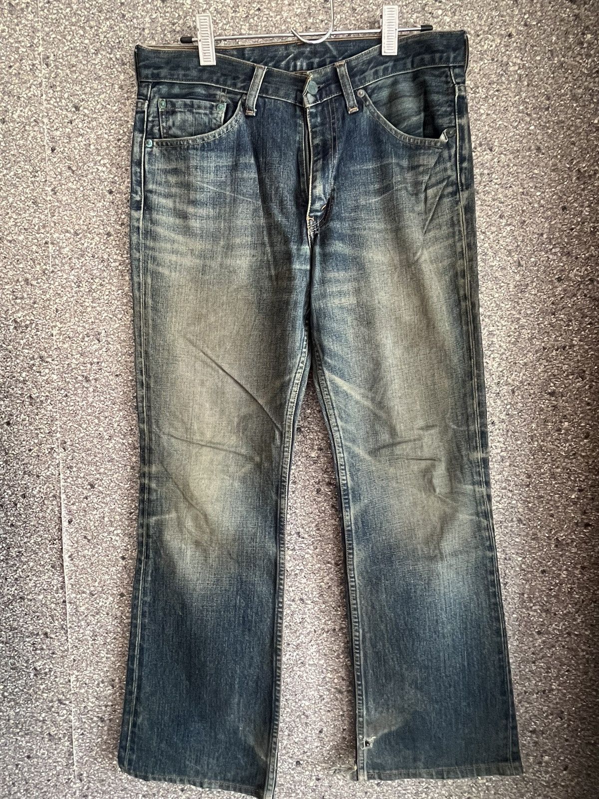 image of Distressed Denim x If Six Was Nine Flare Jeans Levis Ft51 in Denim, Men's (Size 33)