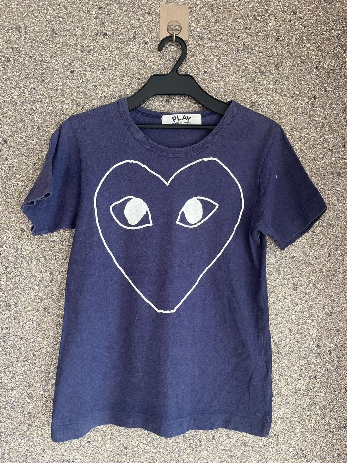 image of Cdg Cdg Cdg Cdg Comme Des Garcons Play Ft72 in Navy, Men's (Size Small)