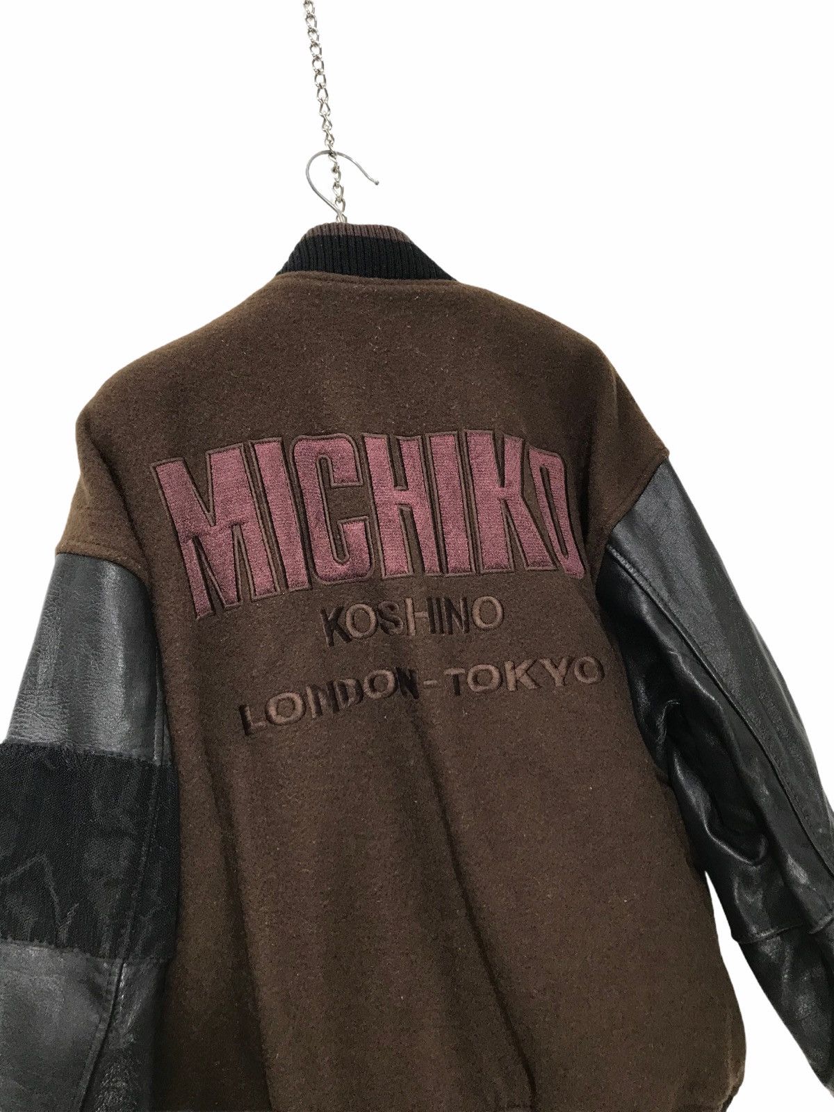 Michiko Koshino London 💖Vintage Michiko Koshino Varsity Jacket 2🟩0 Size US L / EU 52-54 / 3 - 2 Thumbnail