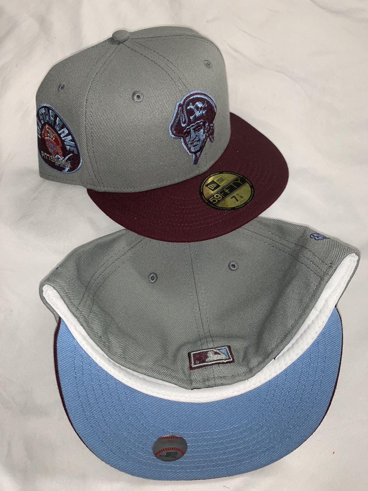 New Era Exclusive Pittsburgh Pirates Fitted Two Tone Icy Blue 7 3/8 Size ONE SIZE - 3 Thumbnail
