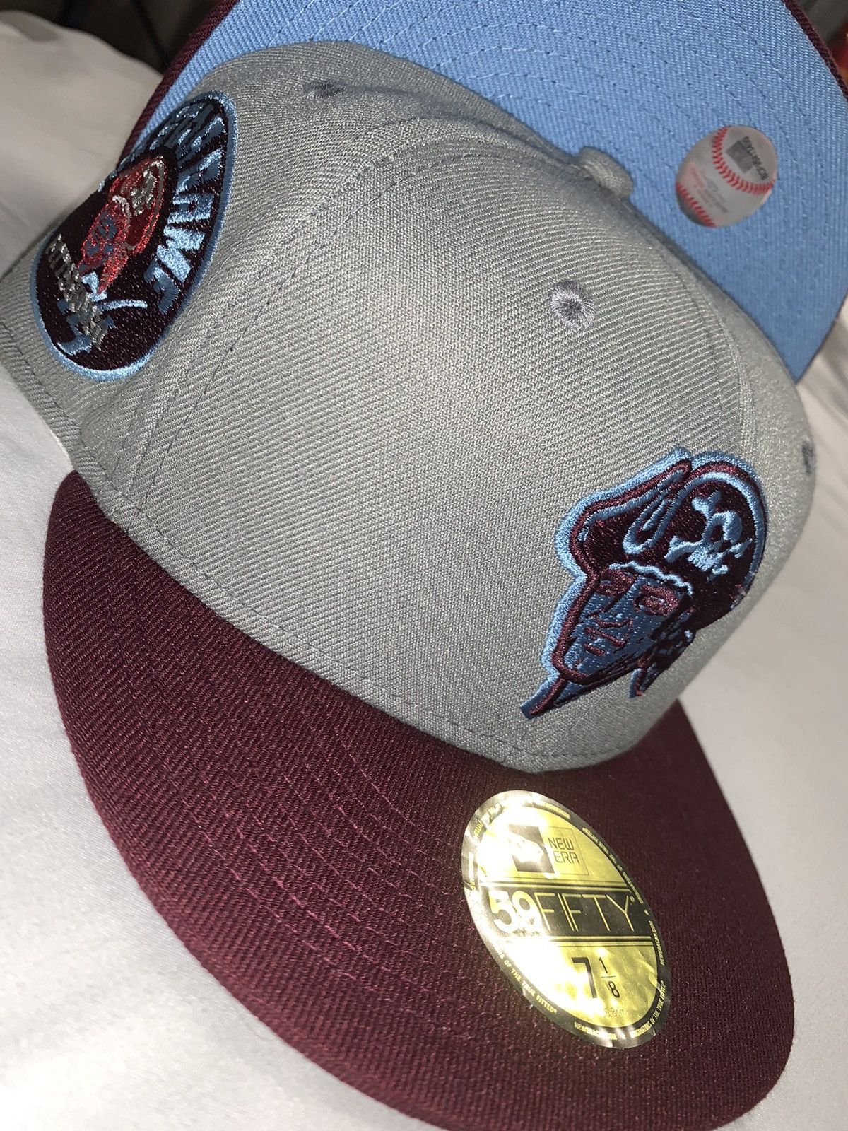 New Era Exclusive Pittsburgh Pirates Fitted Two Tone Icy Blue 7 3/8 Size ONE SIZE - 5 Thumbnail