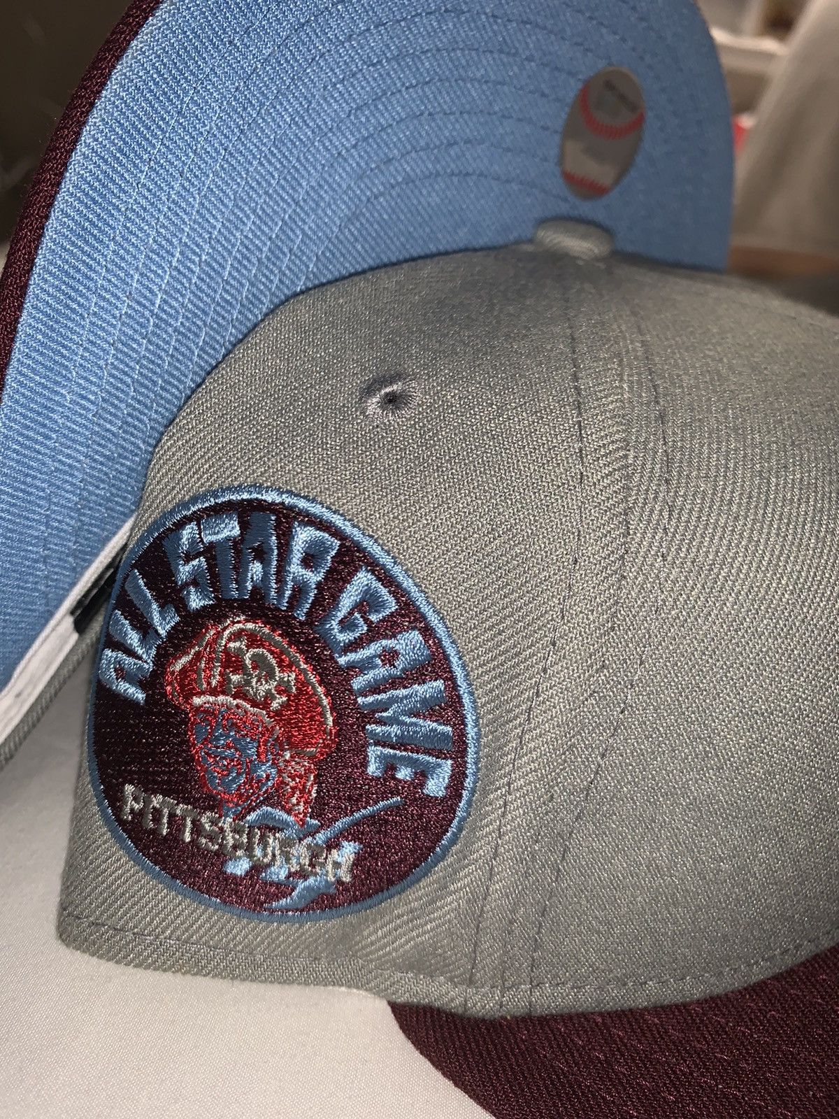 New Era Exclusive Pittsburgh Pirates Fitted Two Tone Icy Blue 7 3/8 Size ONE SIZE - 6 Thumbnail