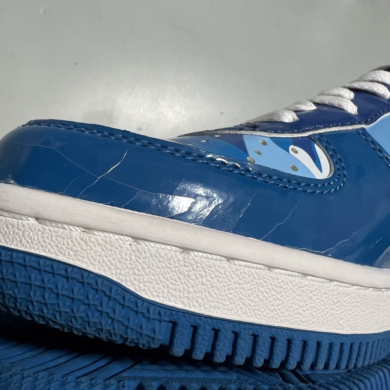 Bape 2007 BAPE Sta blue camo Patent leather Size US 8.5 / EU 41-42 - 5 Thumbnail