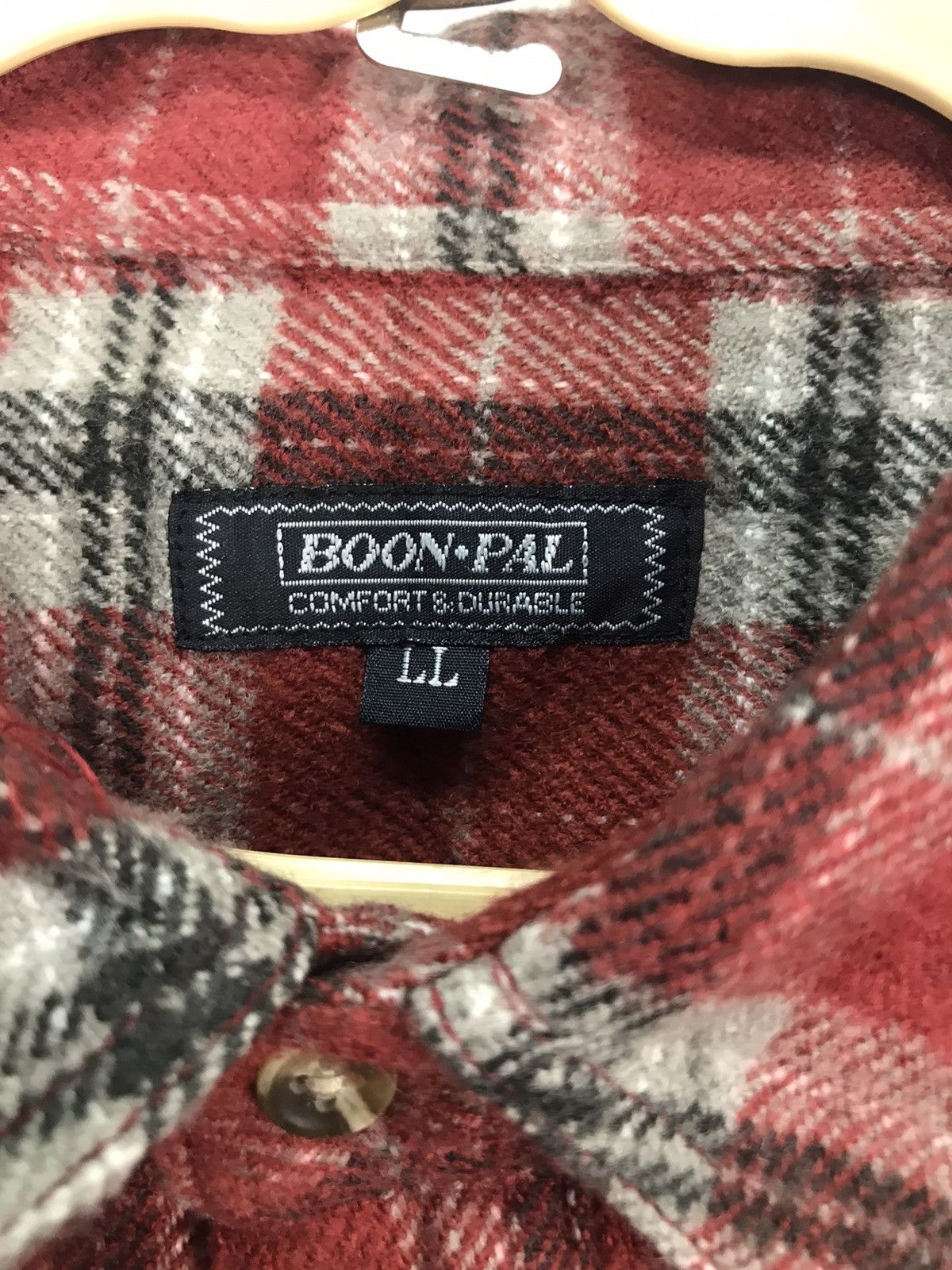 Flannel × Japanese Brand × Vintage Vintage wool flannel button up shirt by boon-pal Size US L / EU 52-54 / 3 - 3 Thumbnail