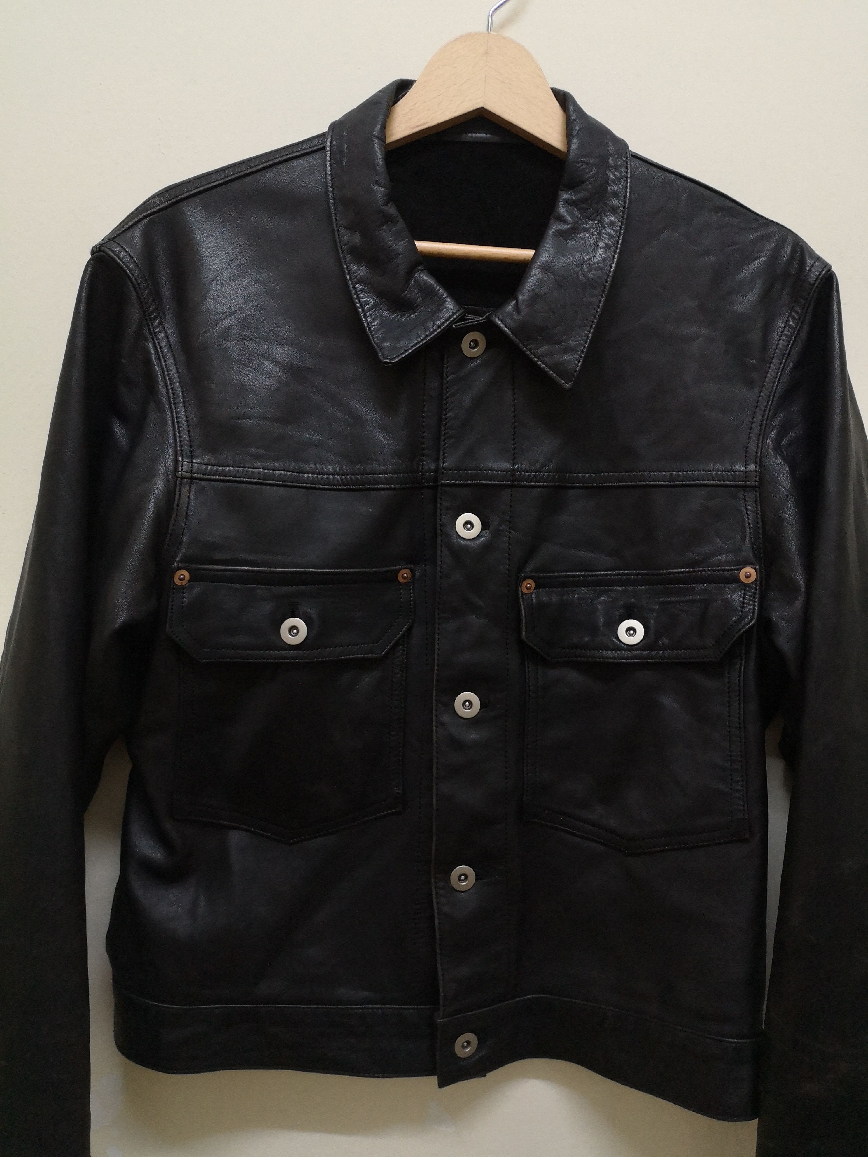 ジャケット・アウター harold's gear leather jacket VINTAGE) HAROLD'S GEAR VERY SHORT LENGTH LEATHER JACKET WITH