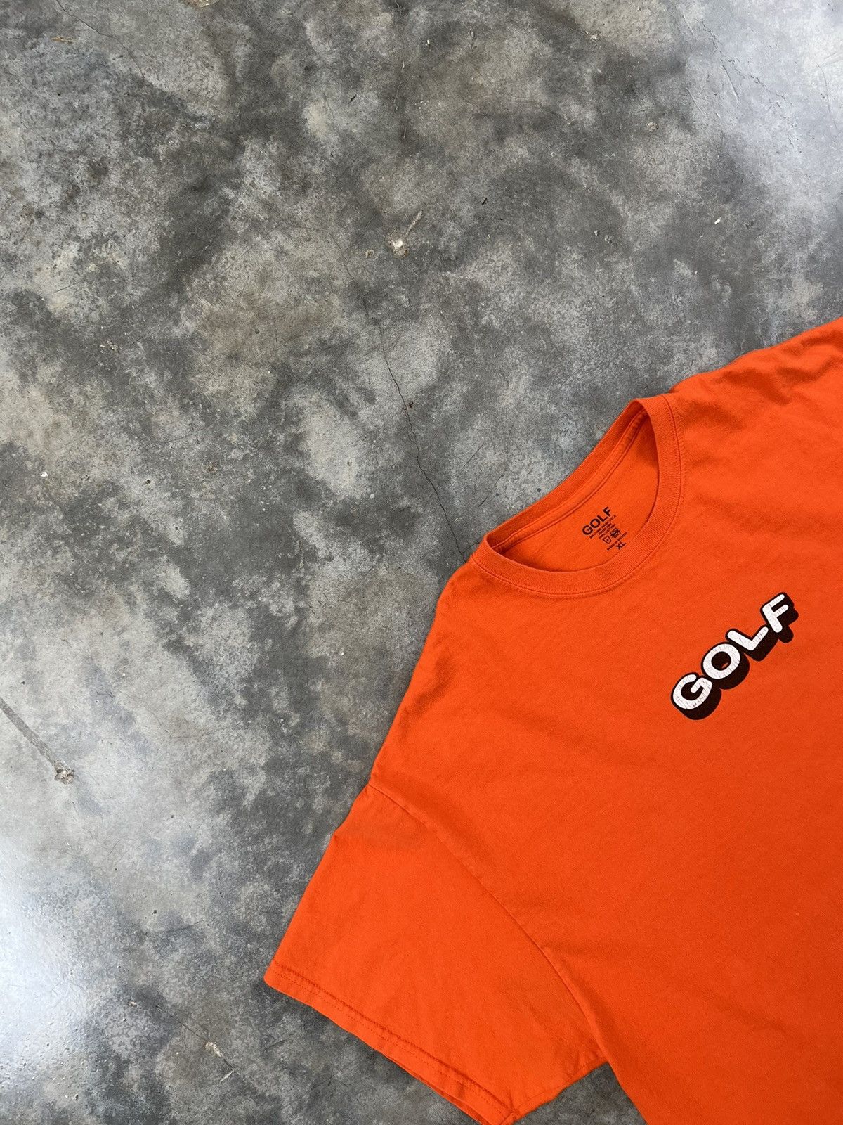 Golf Wang Golf Wang Orange 3D Block Logo Tee Sz. XL Size US XL / EU 56 / 4 - 2 Thumbnail