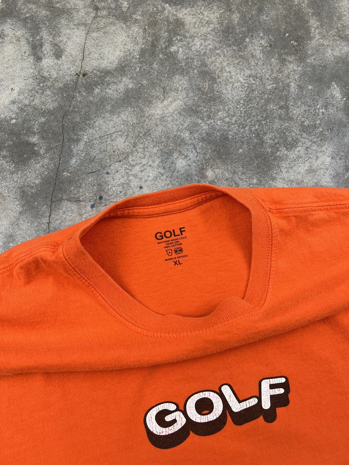 Golf Wang Golf Wang Orange 3D Block Logo Tee Sz. XL Size US XL / EU 56 / 4 - 3 Thumbnail
