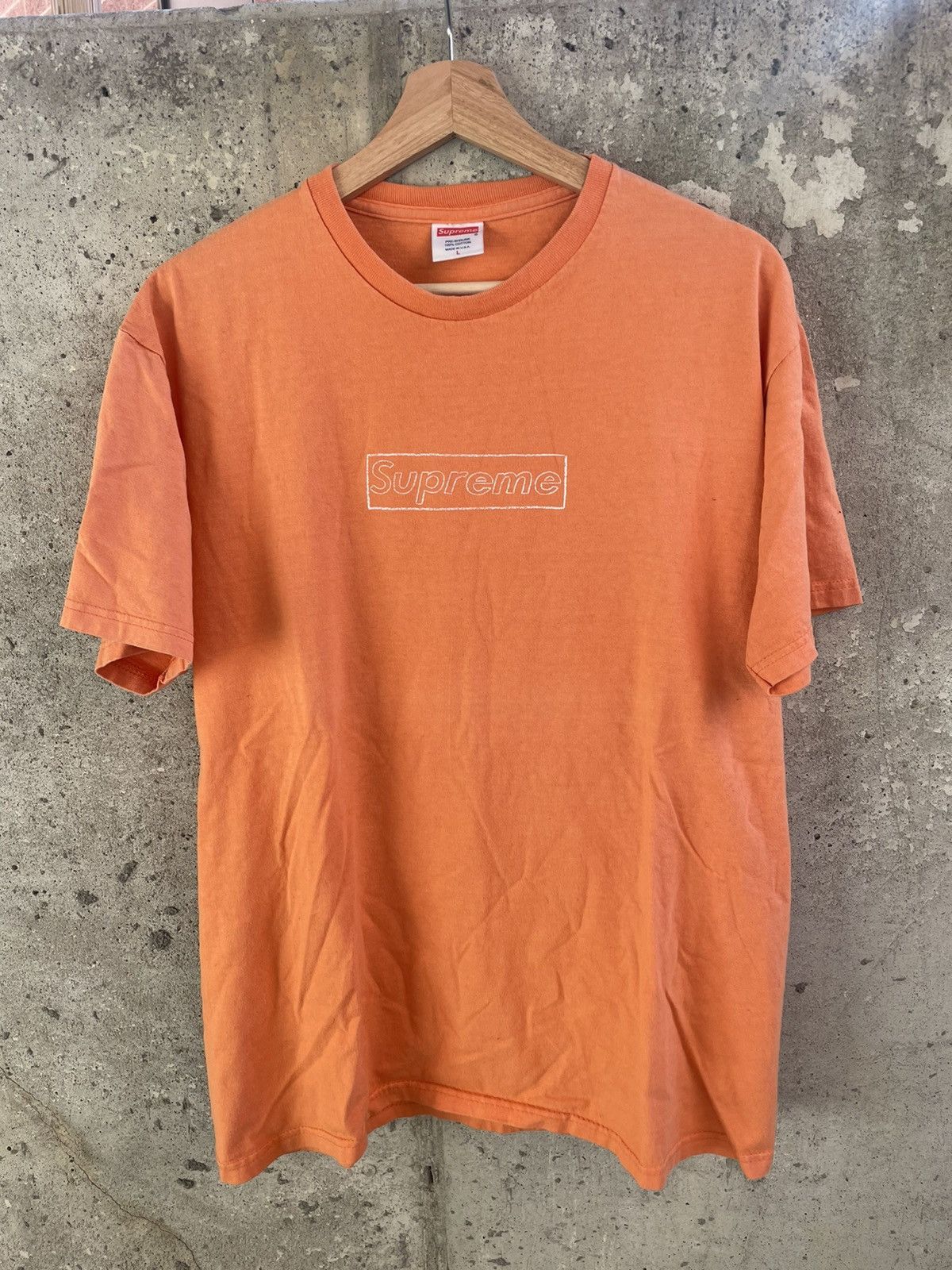 Supreme Vintage 2011 Kaws Supreme Chalk Box logo Tee shirt | Grailed