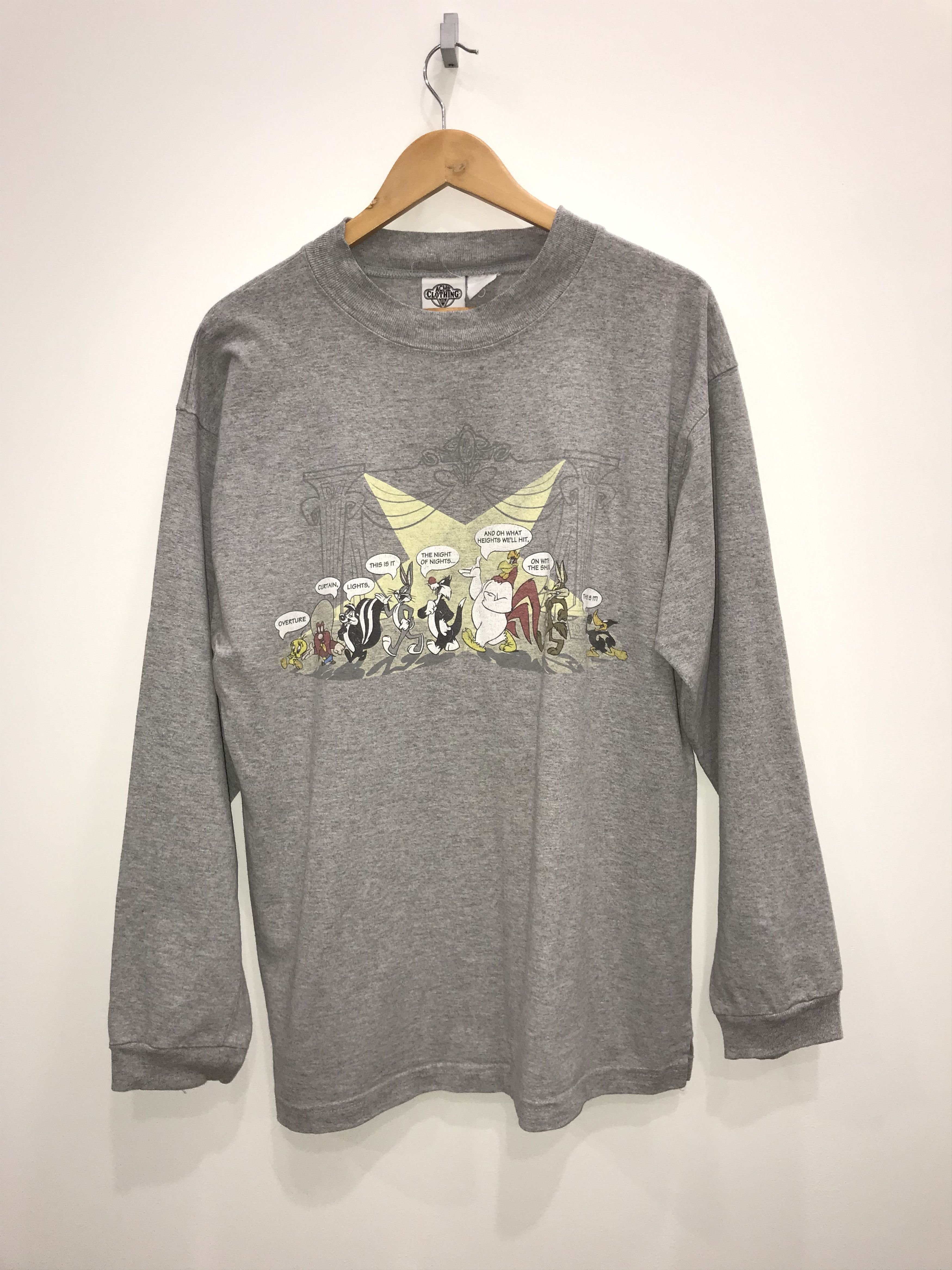Disney Vintage Acme Clothing 1991 Warner Bros Disney Sweatshirt Size US L / EU 52-54 / 3 - 1 Thumbnail