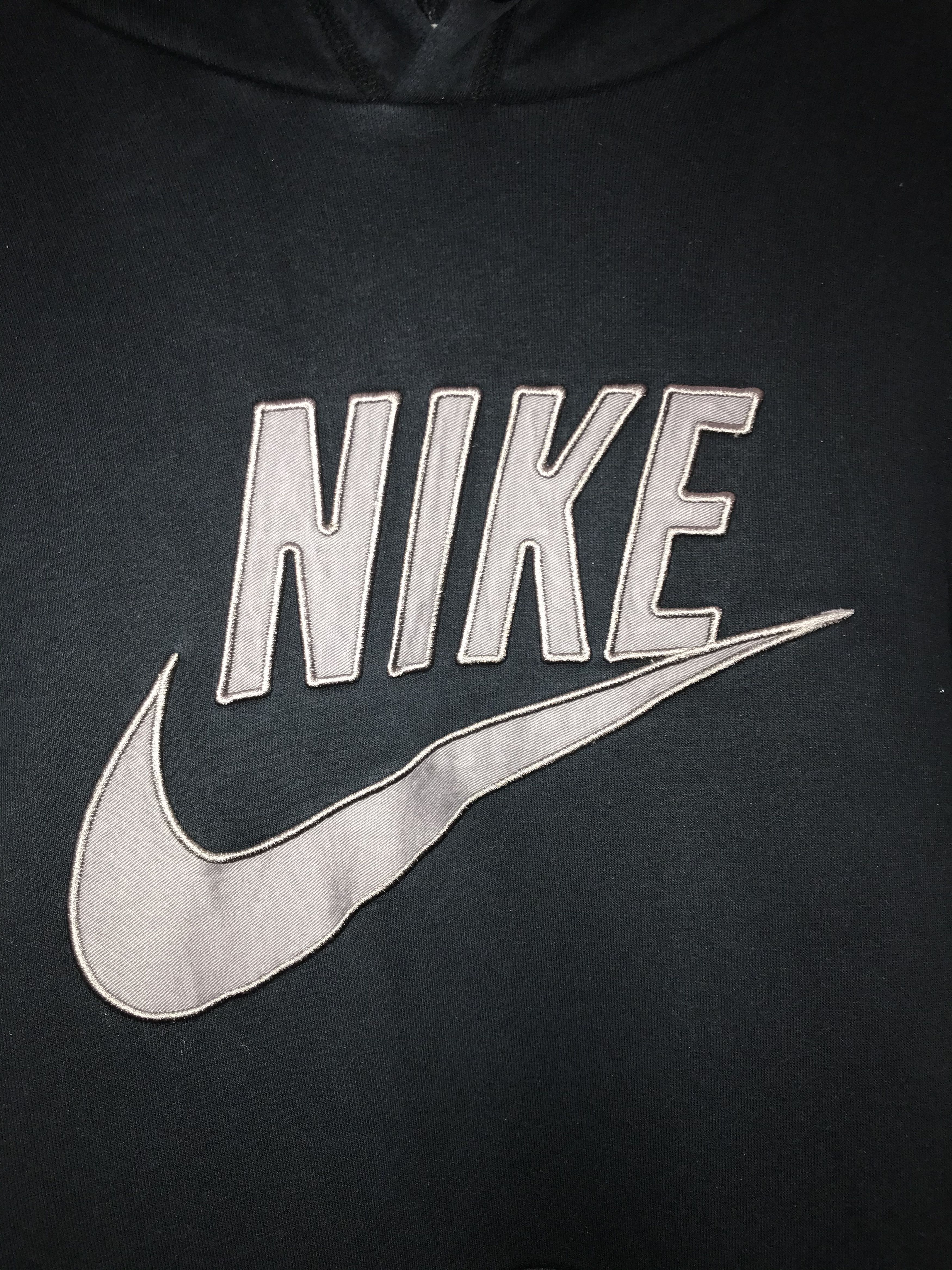 Nike Vintage Nike Big Logo Hoodie Navy Size US XXL / EU 58 / 5 - 3 Thumbnail