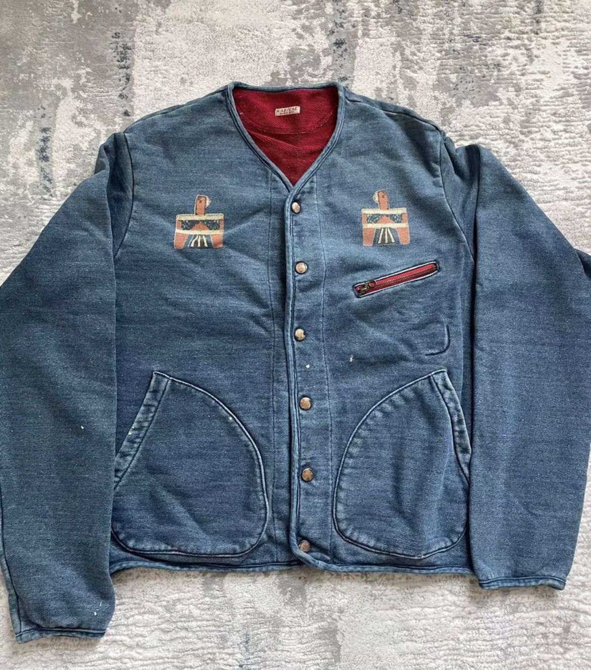 Kapital Kapital Vintage Denim Coat Size XS / US 0-2 / IT 36-38 - 1 Thumbnail