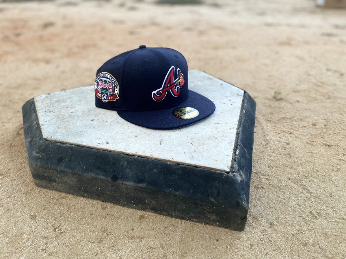 image of Atlanta Braves Fitted in Navy, Men's