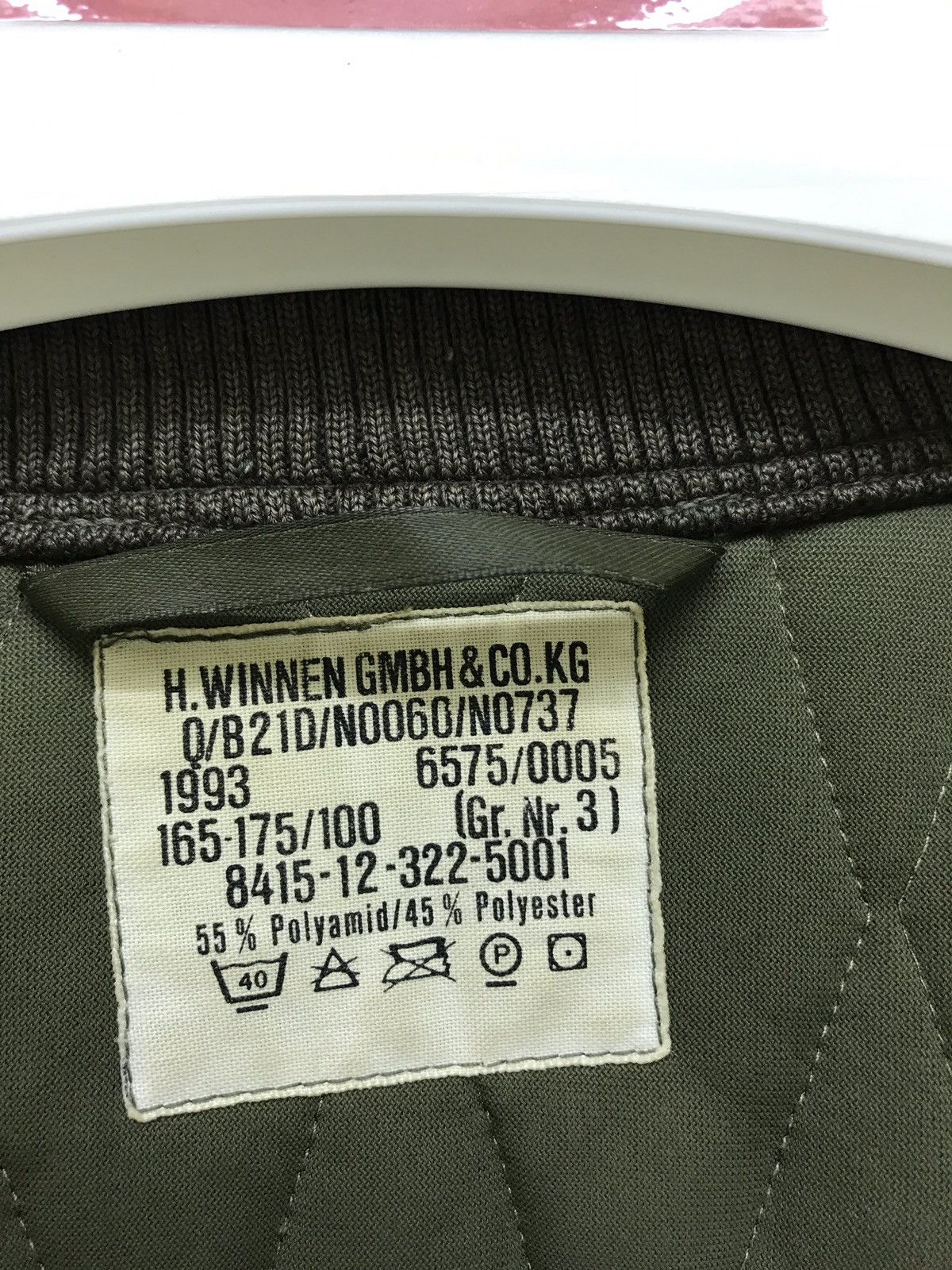 Vintage Vtg 1993 Germany Military Quilted Jacket Slang Pocket 5🟩9 Size US M / EU 48-50 / 2 - 6 Thumbnail