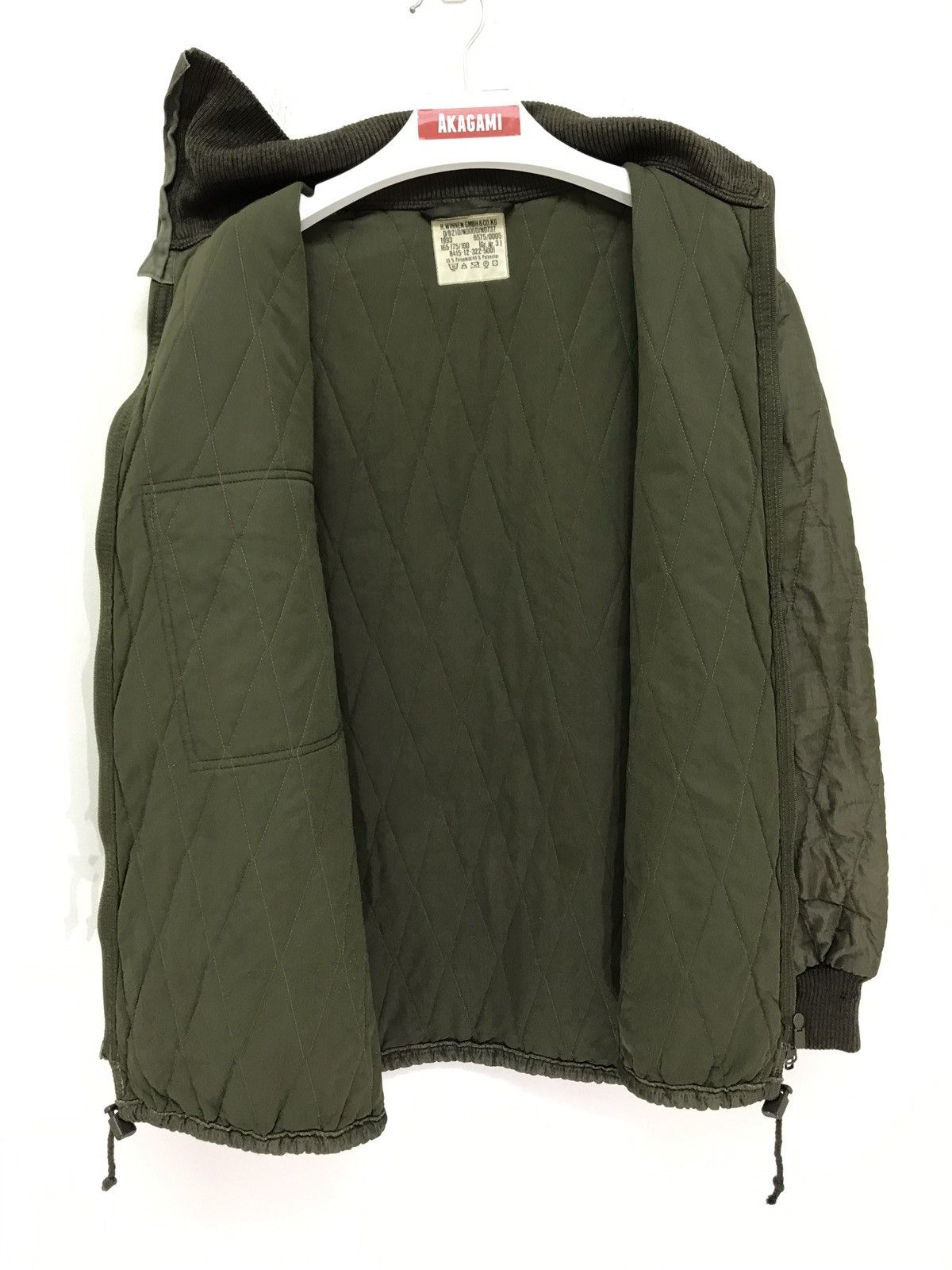 Vintage Vtg 1993 Germany Military Quilted Jacket Slang Pocket 5🟩9 Size US M / EU 48-50 / 2 - 4 Thumbnail