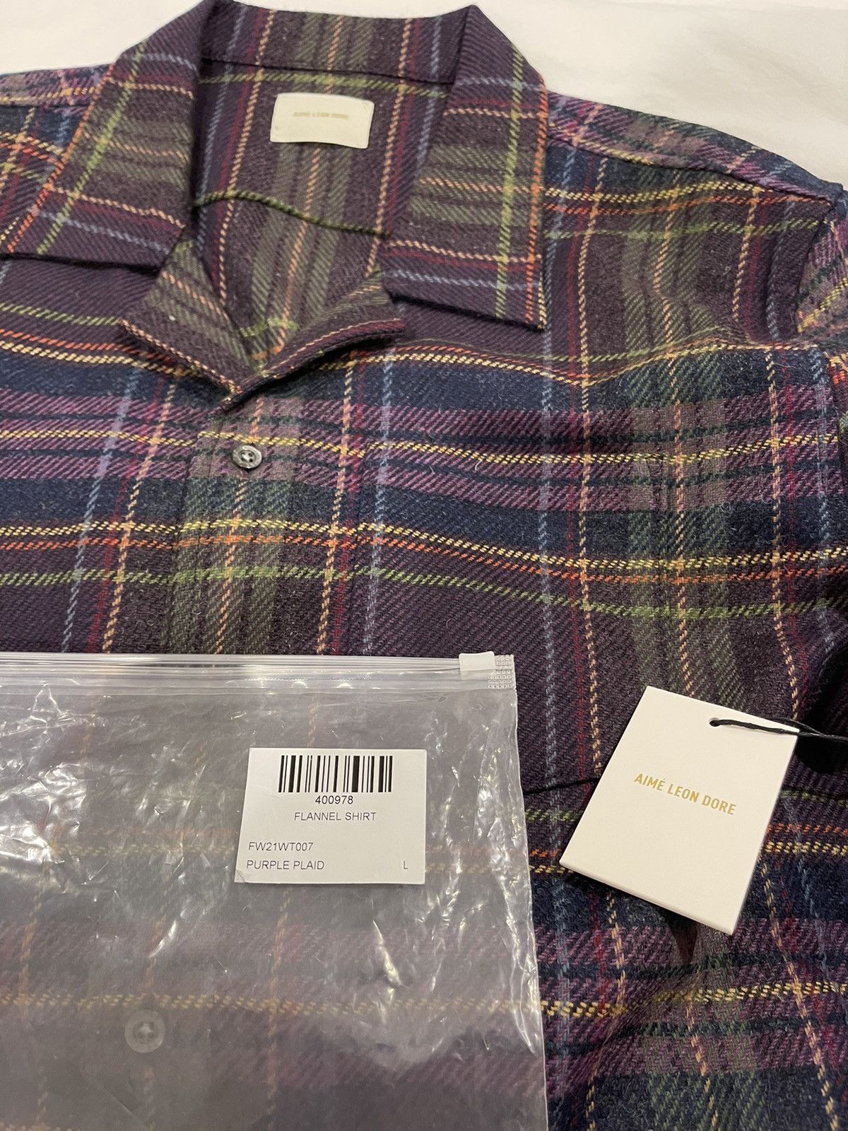 Aime Leon Dore Flannel Camp Collar Shirt - L Size US L / EU 52-54 / 3 - 8 Thumbnail