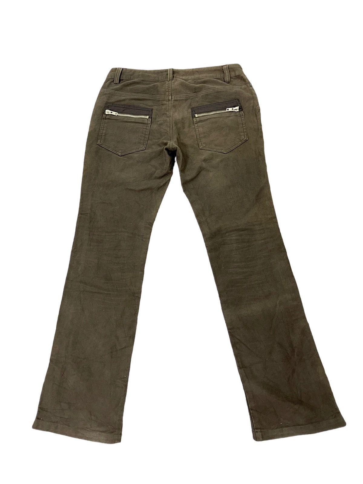 Katharine Hamnett London Flare Jeans Hamnett Moleskin Long Zipped Slim 4🟦4 Size US 31 - 11 Thumbnail