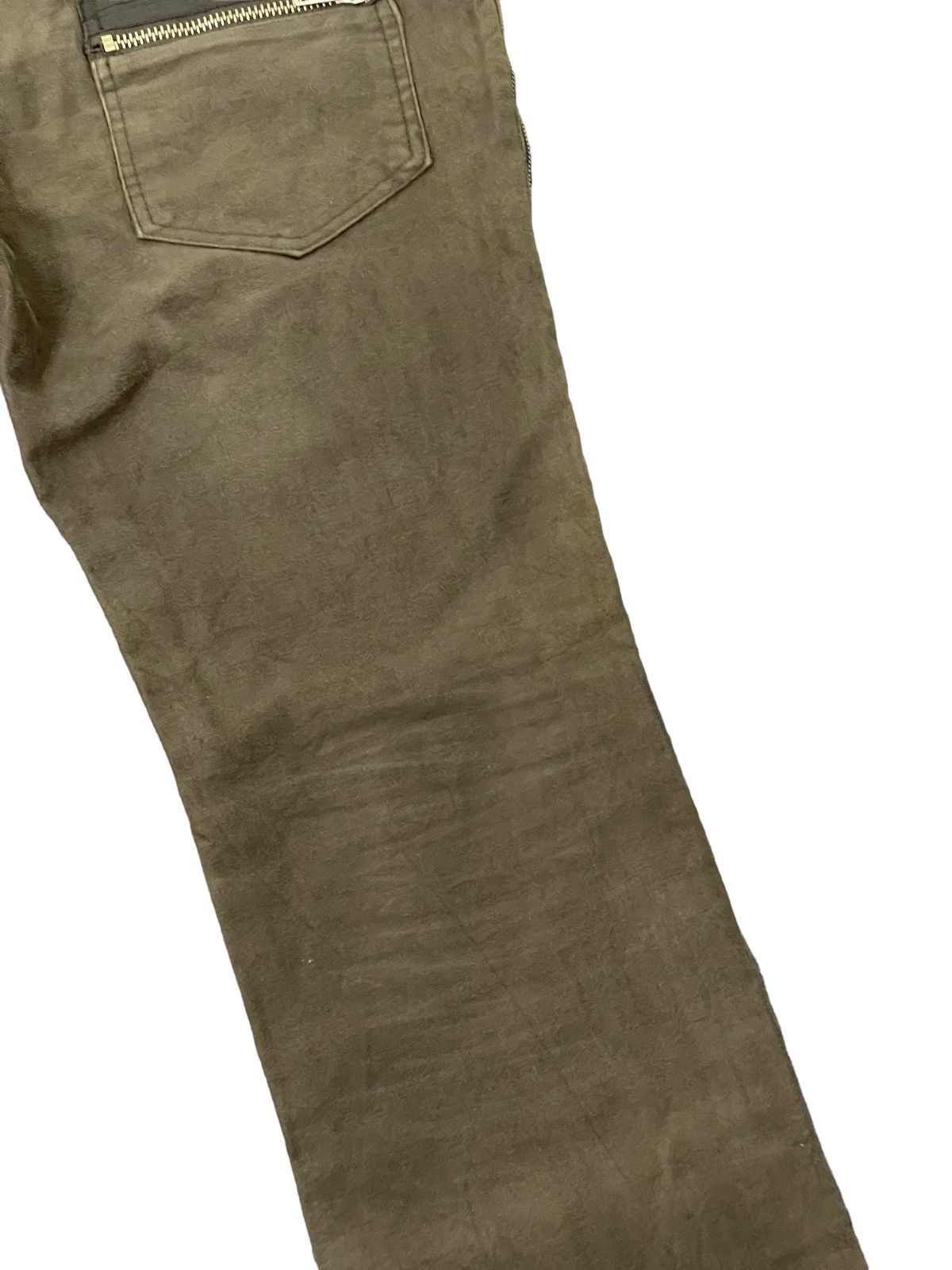 Katharine Hamnett London Flare Jeans Hamnett Moleskin Long Zipped Slim 4🟦4 Size US 31 - 17 Thumbnail