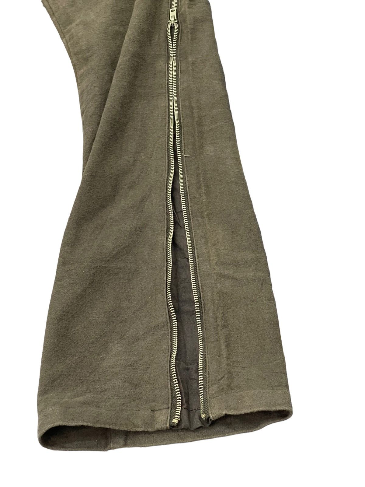 Katharine Hamnett London Flare Jeans Hamnett Moleskin Long Zipped Slim 4🟦4 Size US 31 - 4 Thumbnail