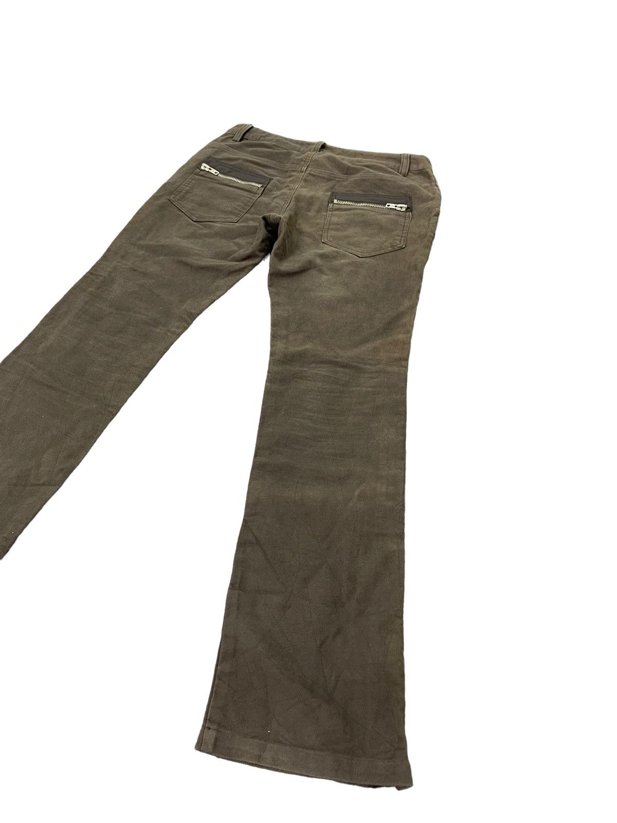 Katharine Hamnett London Flare Jeans Hamnett Moleskin Long Zipped Slim 4🟦4 Size US 31 - 13 Thumbnail