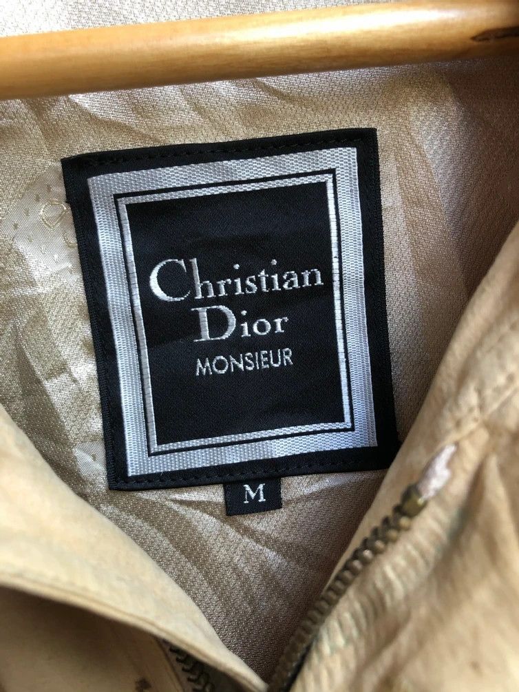 Christian Dior Monsieur VINTAGE CHRISTIAN DIOR MONSIEUR BOMBER JACKET BEIGE TAN Size US L / EU 52-54 / 3 - 7 Thumbnail