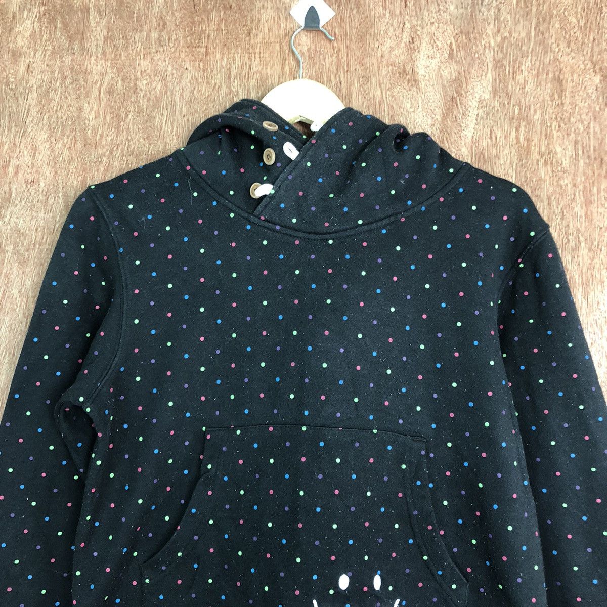 Japanese Brand UP SMile Black Hoodies like kapital #6013 Size US M / EU 48-50 / 2 - 2 Thumbnail