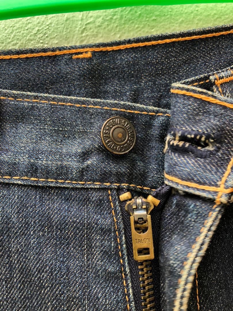 Japanese Brand × Levi's Vtg Japan LVC Levi’s 606 Big E Orange Tab Skinny Crop Denim Size US 29 - 3 Thumbnail