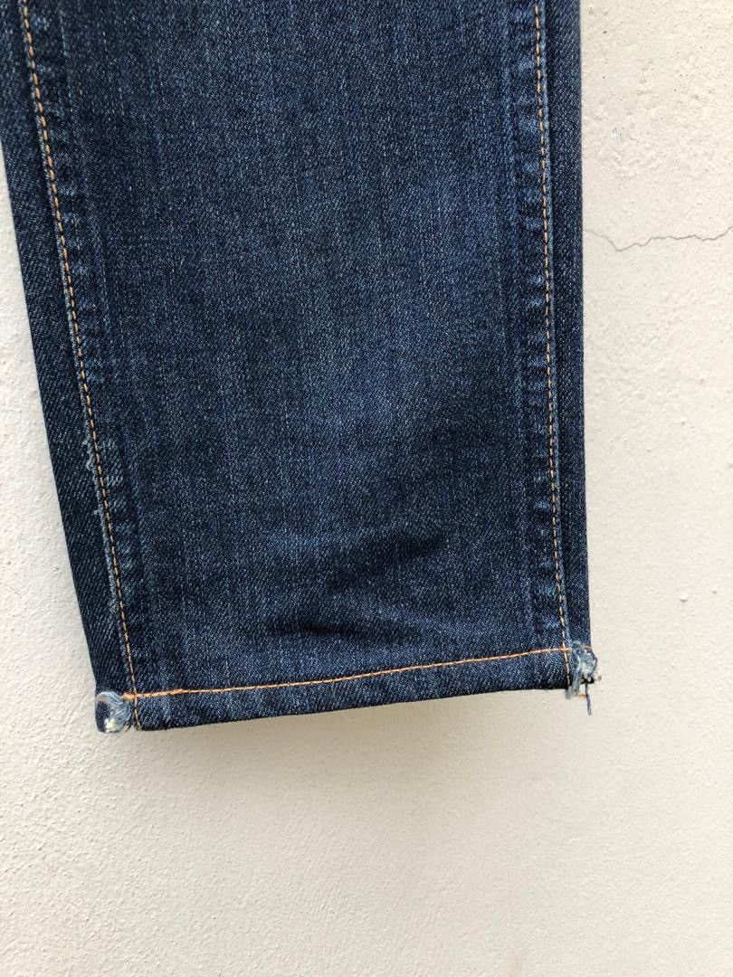 Japanese Brand × Levi's Vtg Japan LVC Levi’s 606 Big E Orange Tab Skinny Crop Denim Size US 29 - 9 Thumbnail