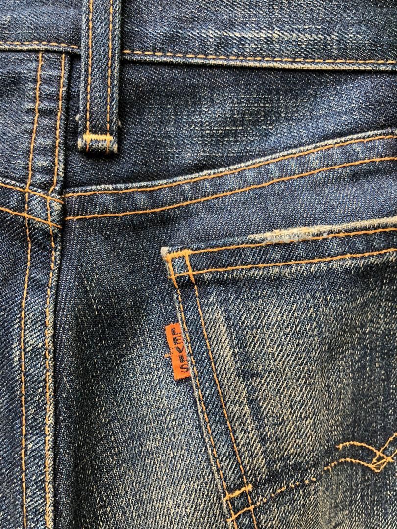 Japanese Brand × Levi's Vtg Japan LVC Levi’s 606 Big E Orange Tab Skinny Crop Denim Size US 29 - 12 Thumbnail
