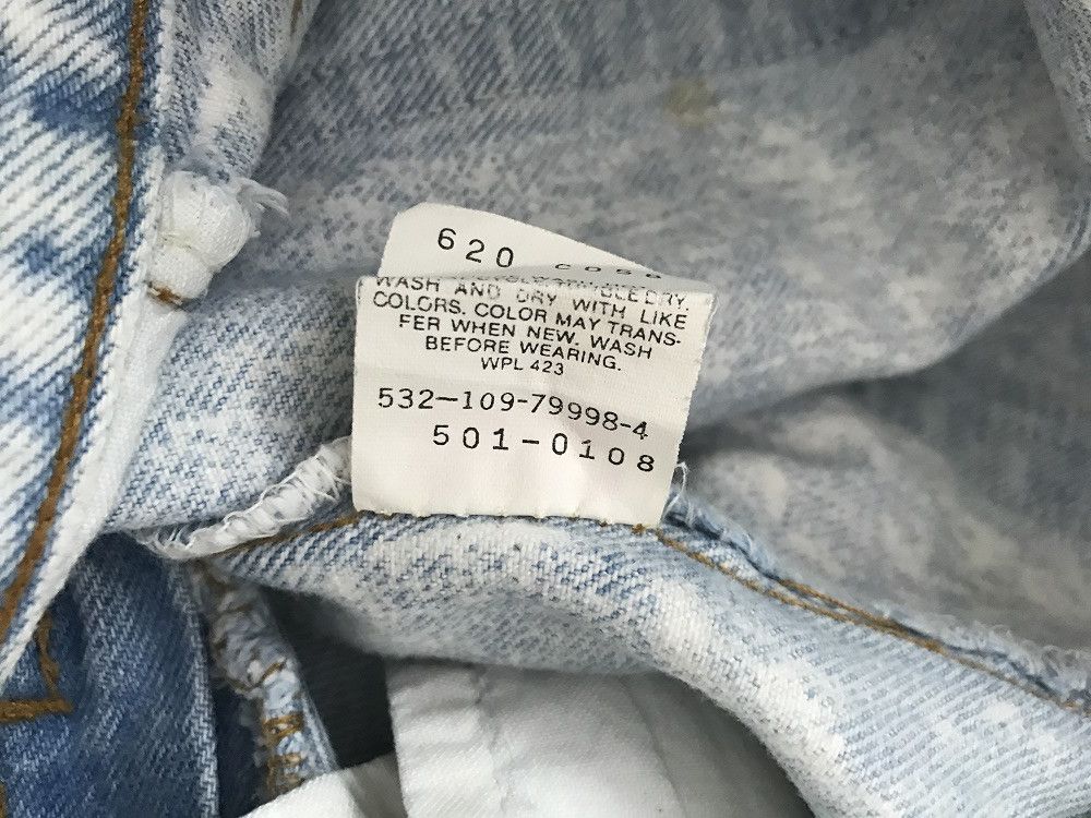 Levi's 90s Levi's 501 Acid Wash Denim Jeans Size US 32 / EU 48 - 19 Thumbnail