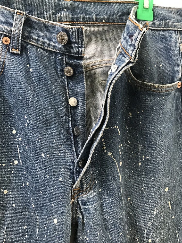 Levi's 90s Levi's 501 Jeans Usa Splattered Paint Denim Size US 32 / EU 48 - 5 Thumbnail