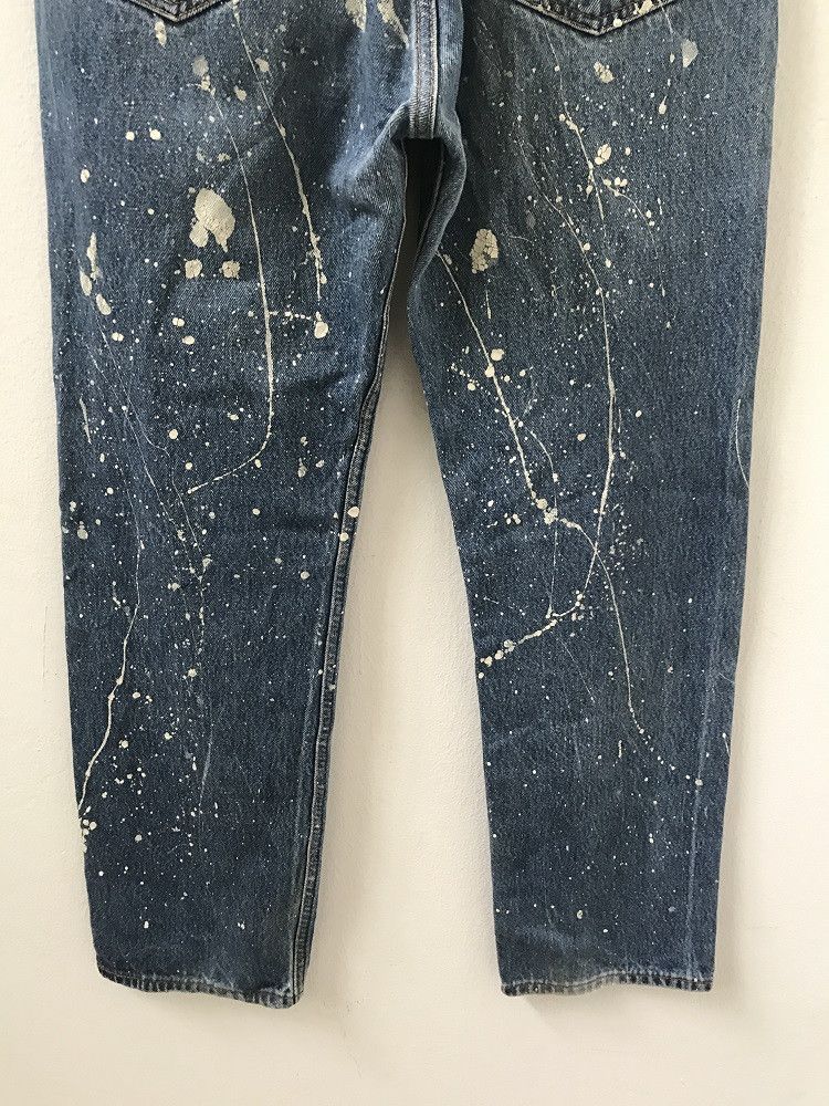 Levi's 90s Levi's 501 Jeans Usa Splattered Paint Denim Size US 32 / EU 48 - 10 Thumbnail