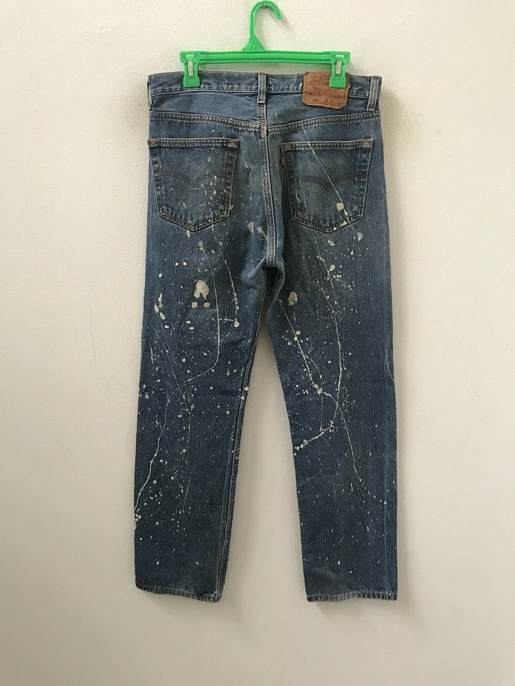 Levi's 90s Levi's 501 Jeans Usa Splattered Paint Denim Size US 32 / EU 48 - 7 Thumbnail