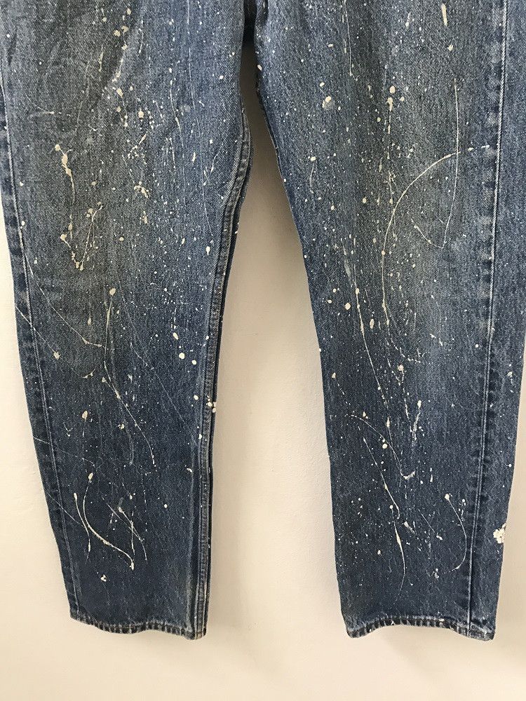 Levi's 90s Levi's 501 Jeans Usa Splattered Paint Denim Size US 32 / EU 48 - 4 Thumbnail