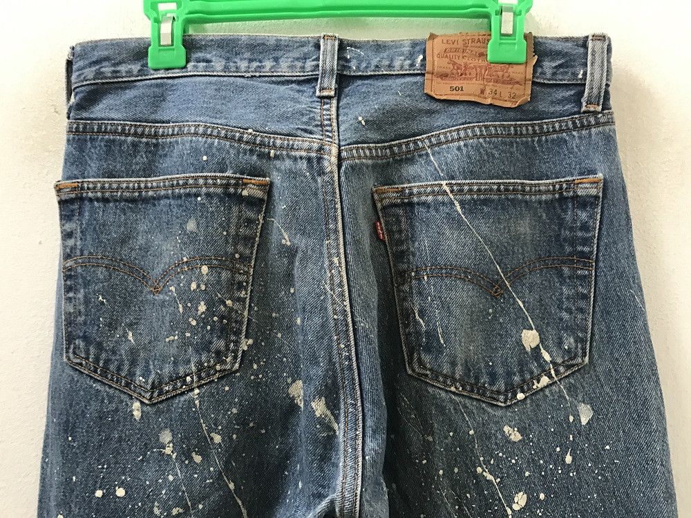 Levi's 90s Levi's 501 Jeans Usa Splattered Paint Denim Size US 32 / EU 48 - 8 Thumbnail