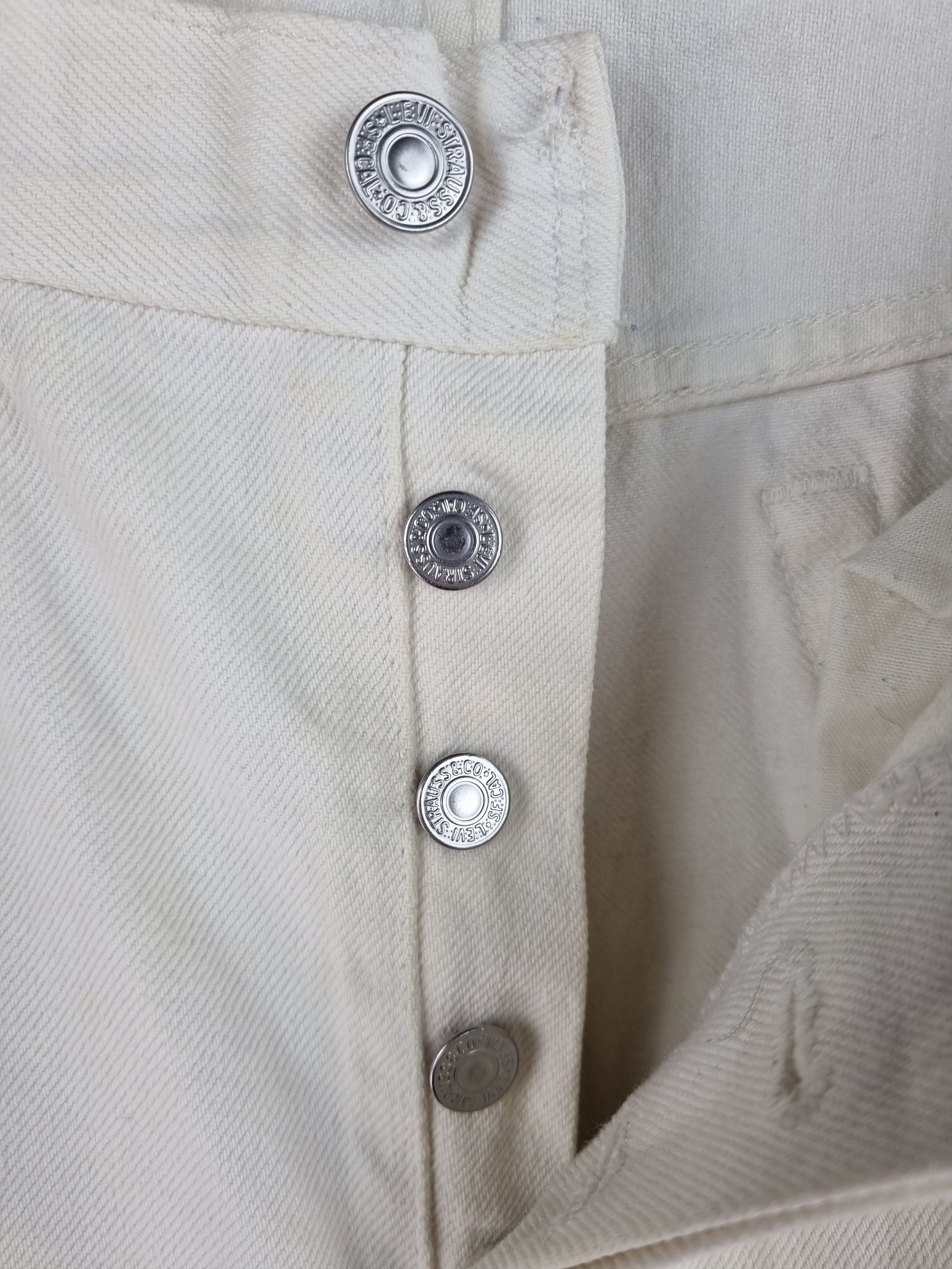 Levi's × Levi's Vintage Clothing 80s LEVIS 501 White Vintage Denim Jeans Rare Size US 33 - 9 Thumbnail