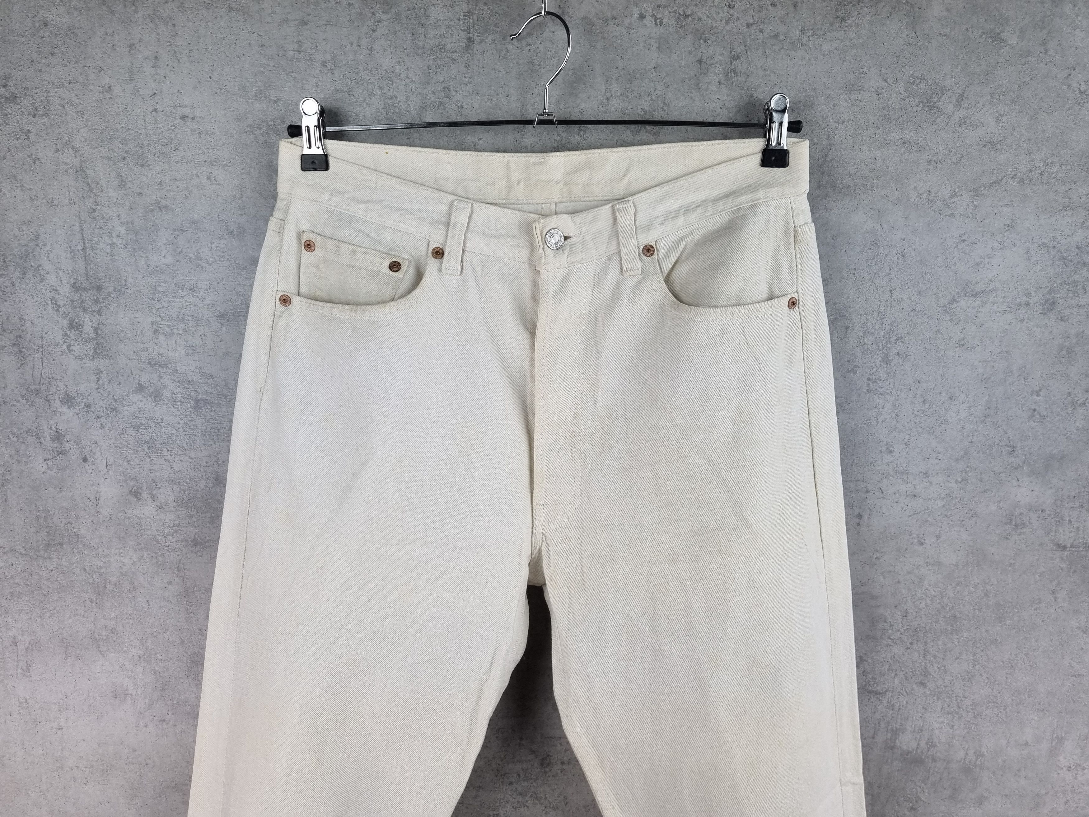 Levi's × Levi's Vintage Clothing 80s LEVIS 501 White Vintage Denim Jeans Rare Size US 33 - 5 Thumbnail