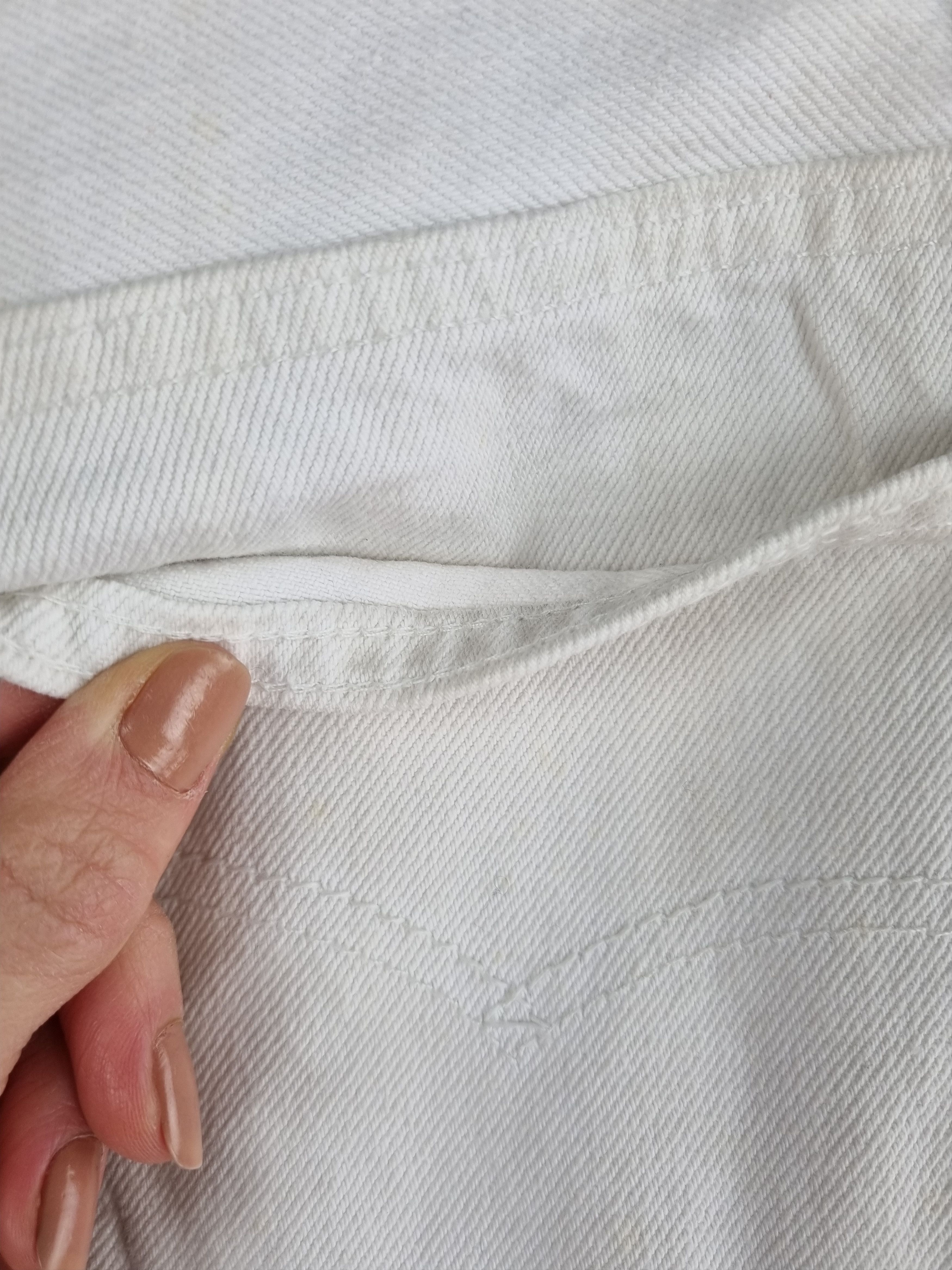 Levi's × Levi's Vintage Clothing 80s LEVIS 501 White Vintage Denim Jeans Rare Size US 33 - 18 Thumbnail