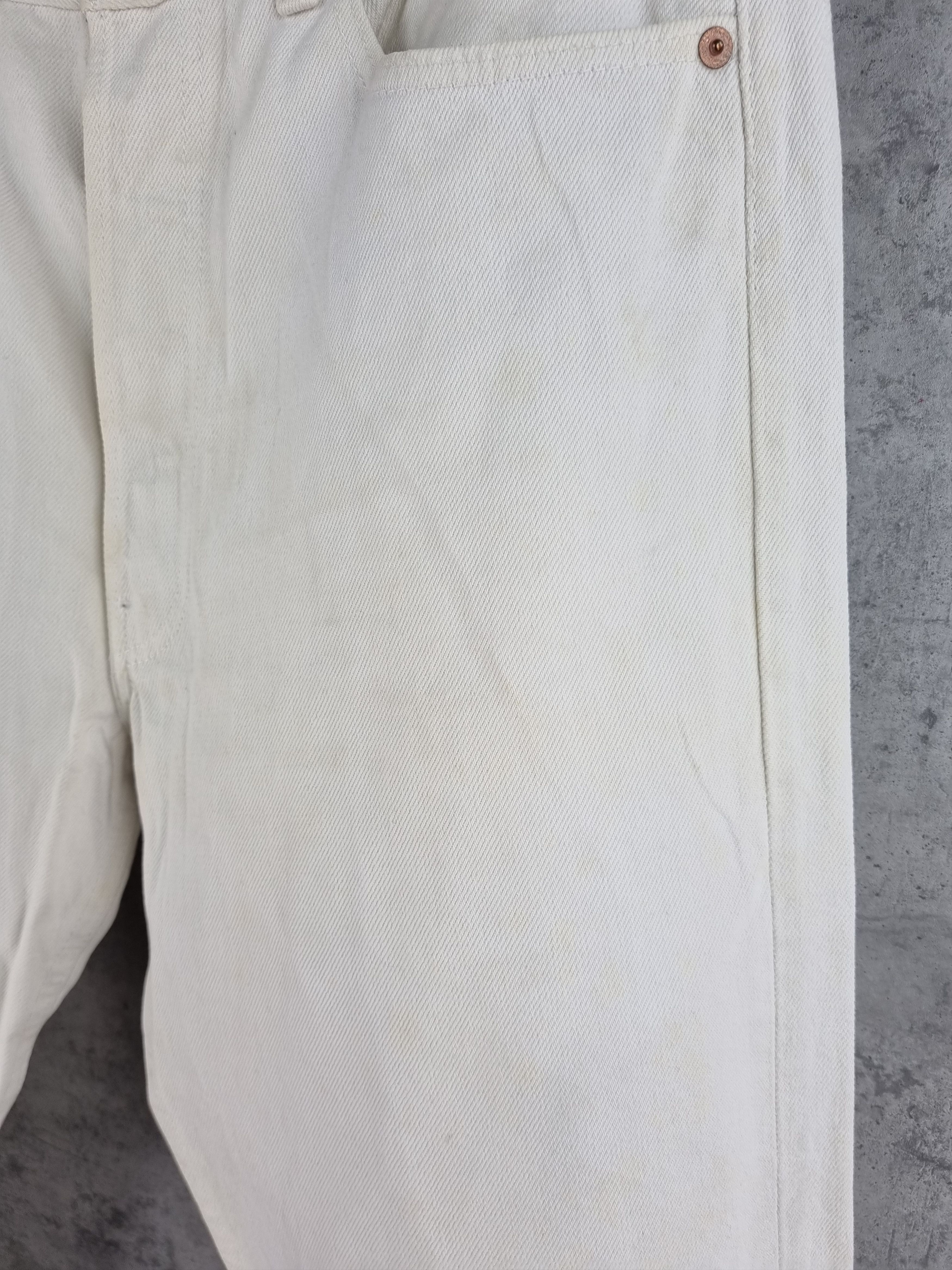 Levi's × Levi's Vintage Clothing 80s LEVIS 501 White Vintage Denim Jeans Rare Size US 33 - 10 Thumbnail